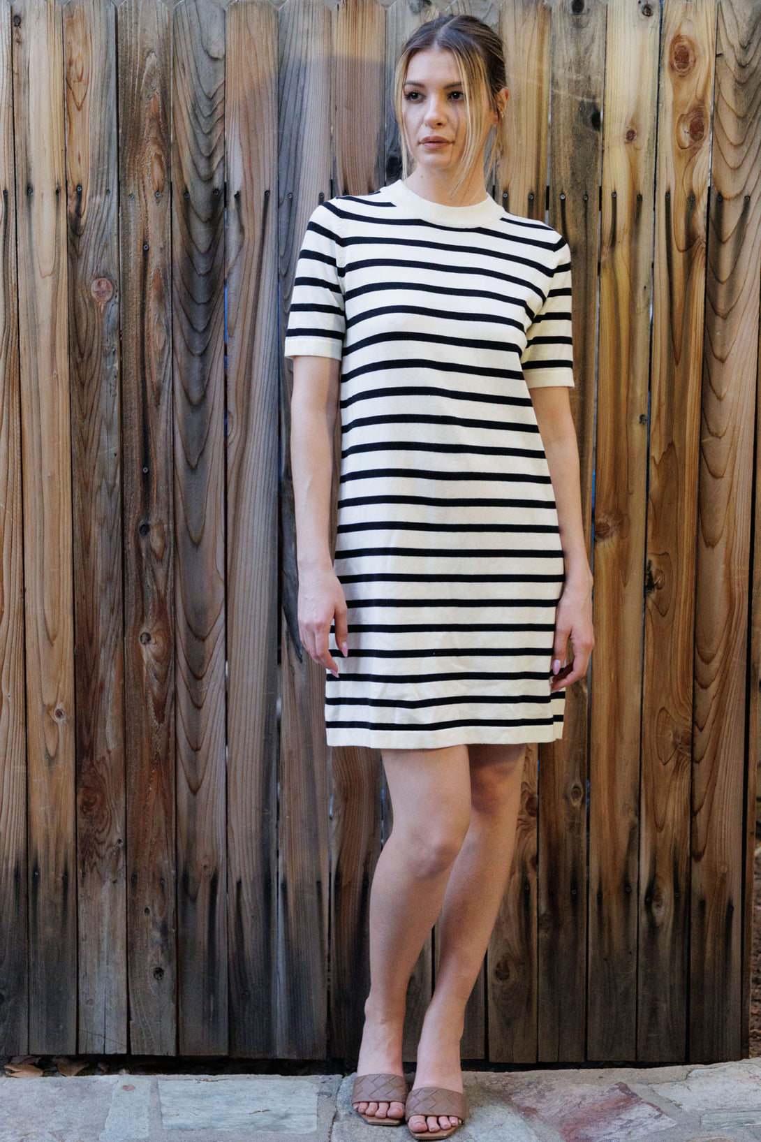 HT 360 Collective - Knitted Dress | Striped Knit Dress Custom HT 360 Collective - Knitted Dress | Striped Knit Dress Custom