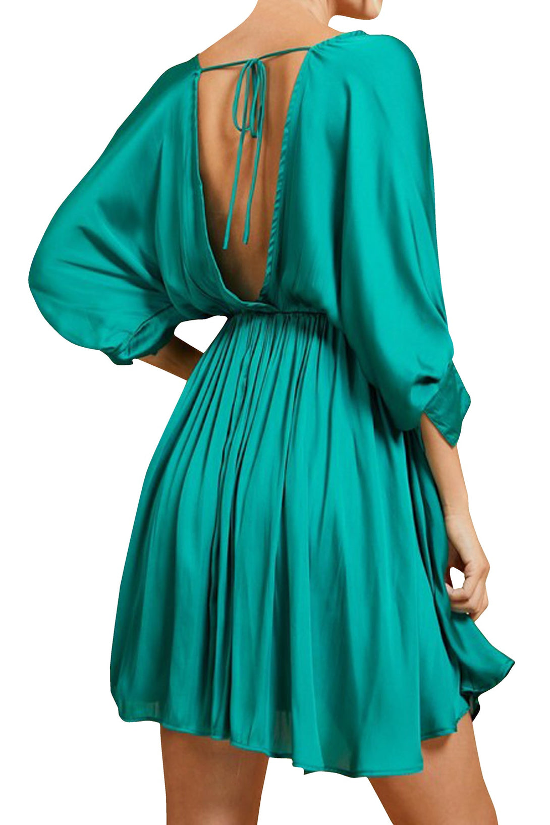 elegant mini dress, HT 360 Collective, short casual dresses, dark green dress mini,