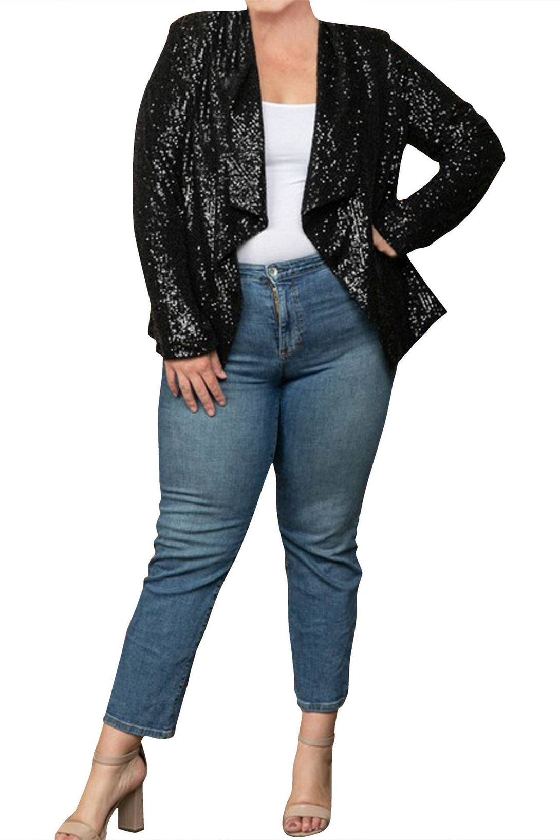 "black sequin jacket womens" "HT 360 Collective" "plus size sequin jacket" "sequin jacket women" "sequence jackets for women"