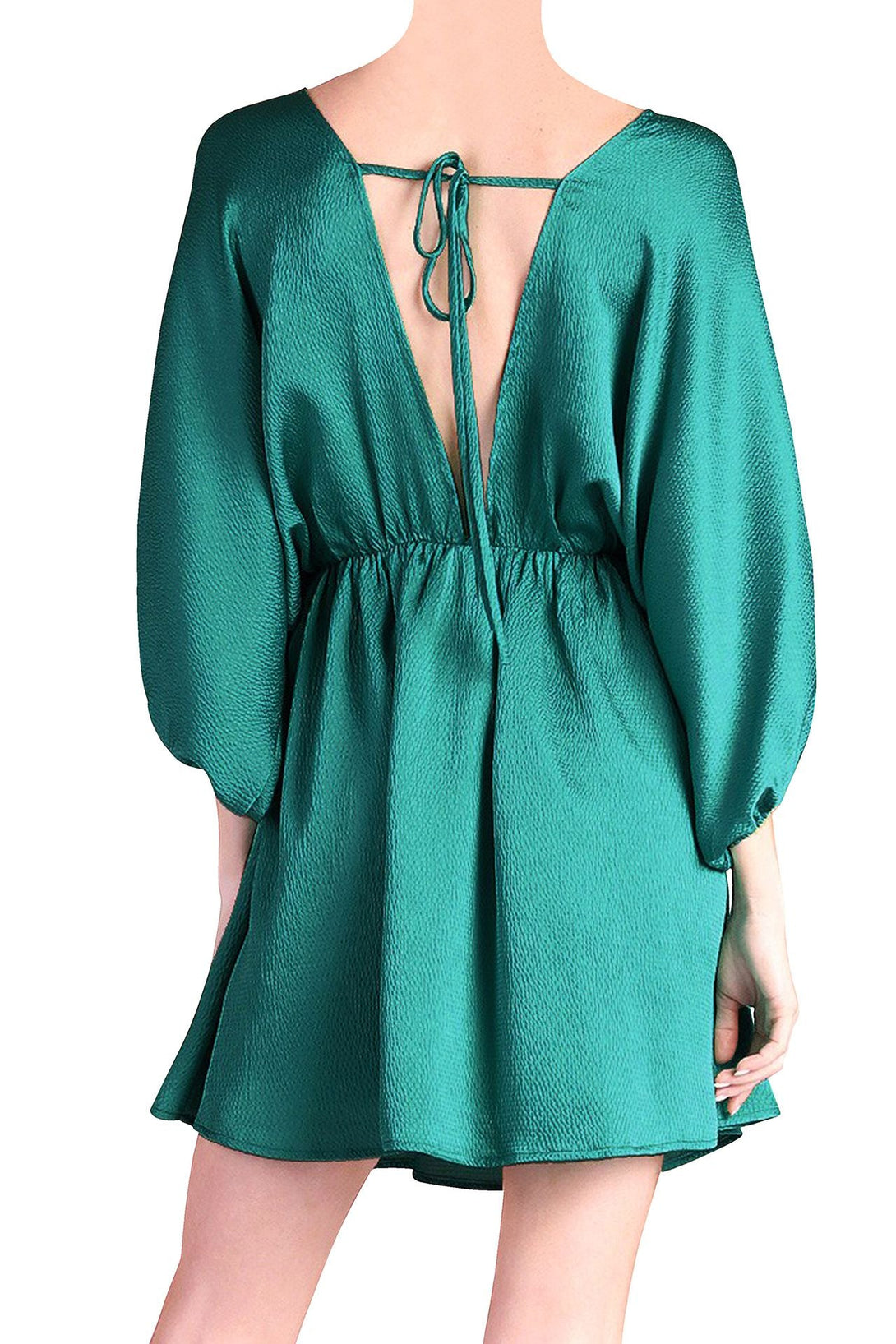 classy mini dress, green satin mini dress, HT 360 Collective, short mini dresses,