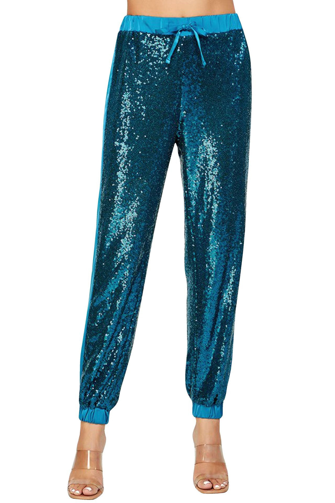 "womens sequin joggers" "HT 360 Collective" "jogger sequin pants" "sequin jogger pants women" "sequin joggers womens"