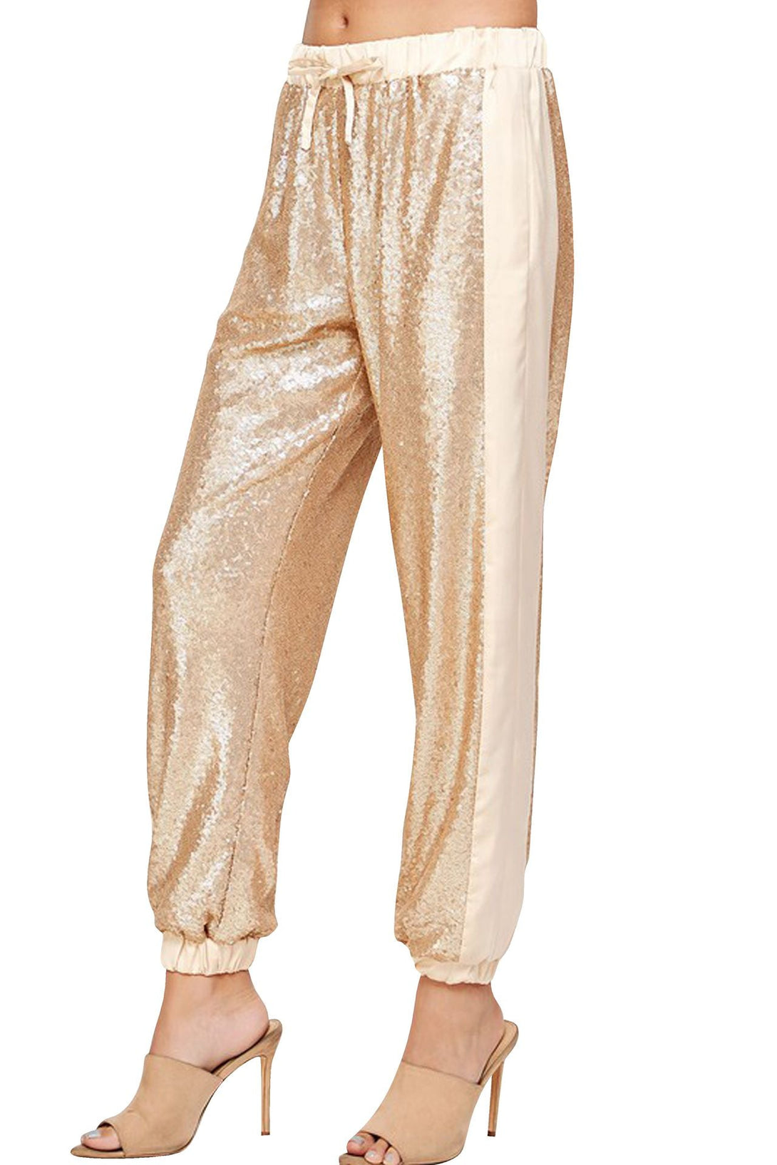 "sequin pants jogger" "sequin jogging bottoms" "HT 360 Collective" "plus size sequin jogger pants" "sequins joggers"