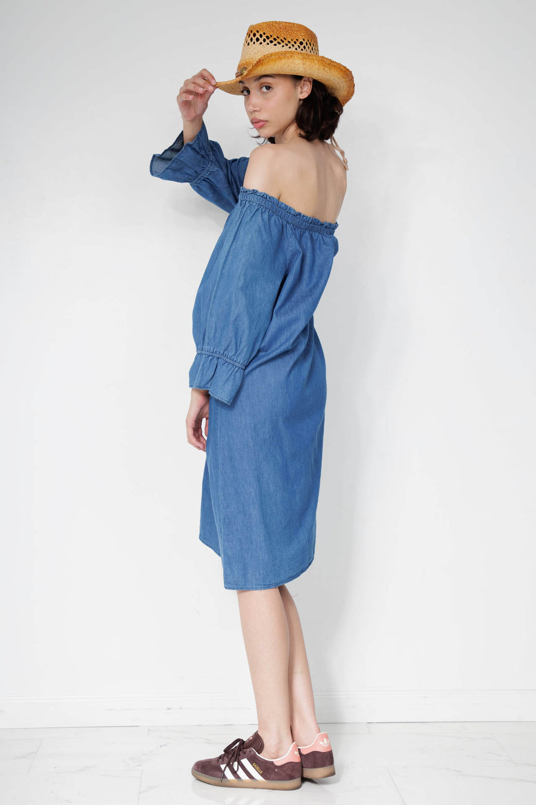 jean dresses for ladies, women's overall dress denim, denim outfit female, HT 360 Collective,