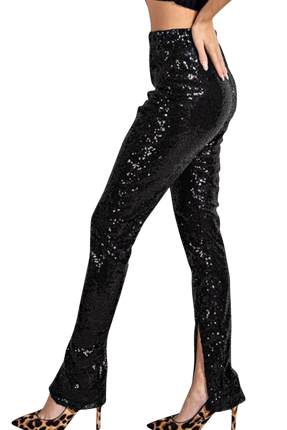 "HT 360 Collective" "sequin skinny trousers" "sequin hot pants" "sequin trousers black" "sequin pants women"