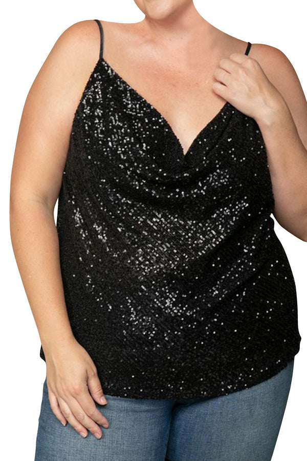 "sexy sequin top" "plus size evening tops sequin" "HT 360 Collective" "embellished top plus size" "cute sequin tops"