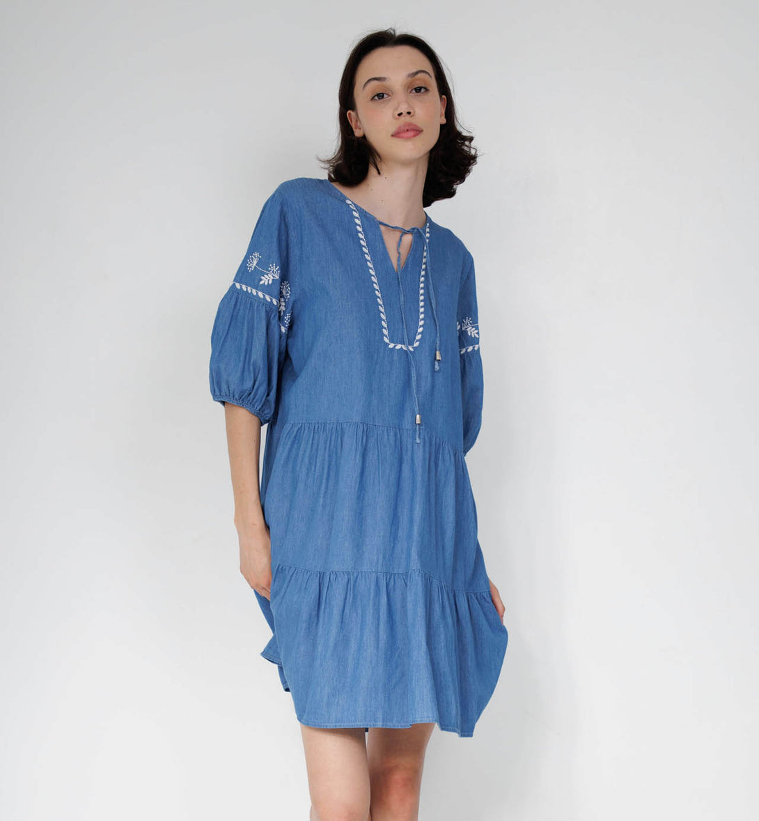HT 360 Collective - Blue Jean Dress Womens | Denim Clothing Large / Blue HT 360 Collective - Blue Jean Dress Womens | Denim Clothing Large / Blue