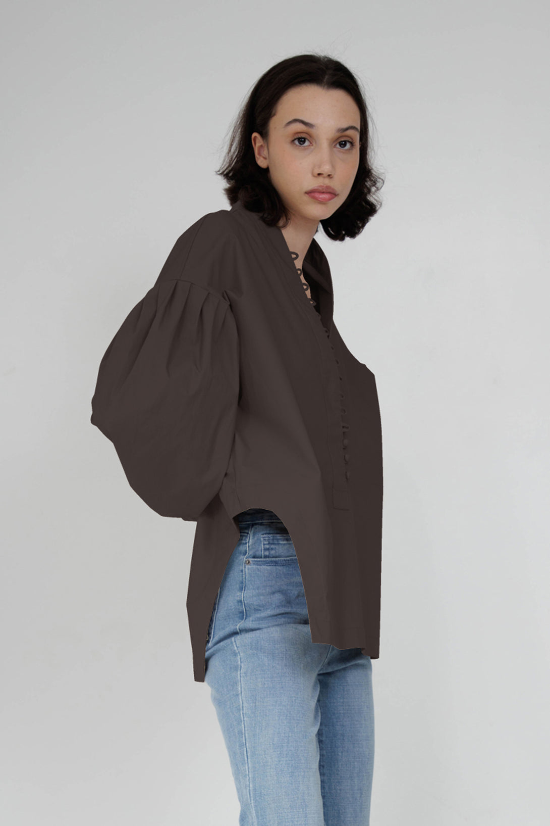 dark brown tops for ladies, dark brown tops, HT 360 Collective, ladies chocolate brown tops,