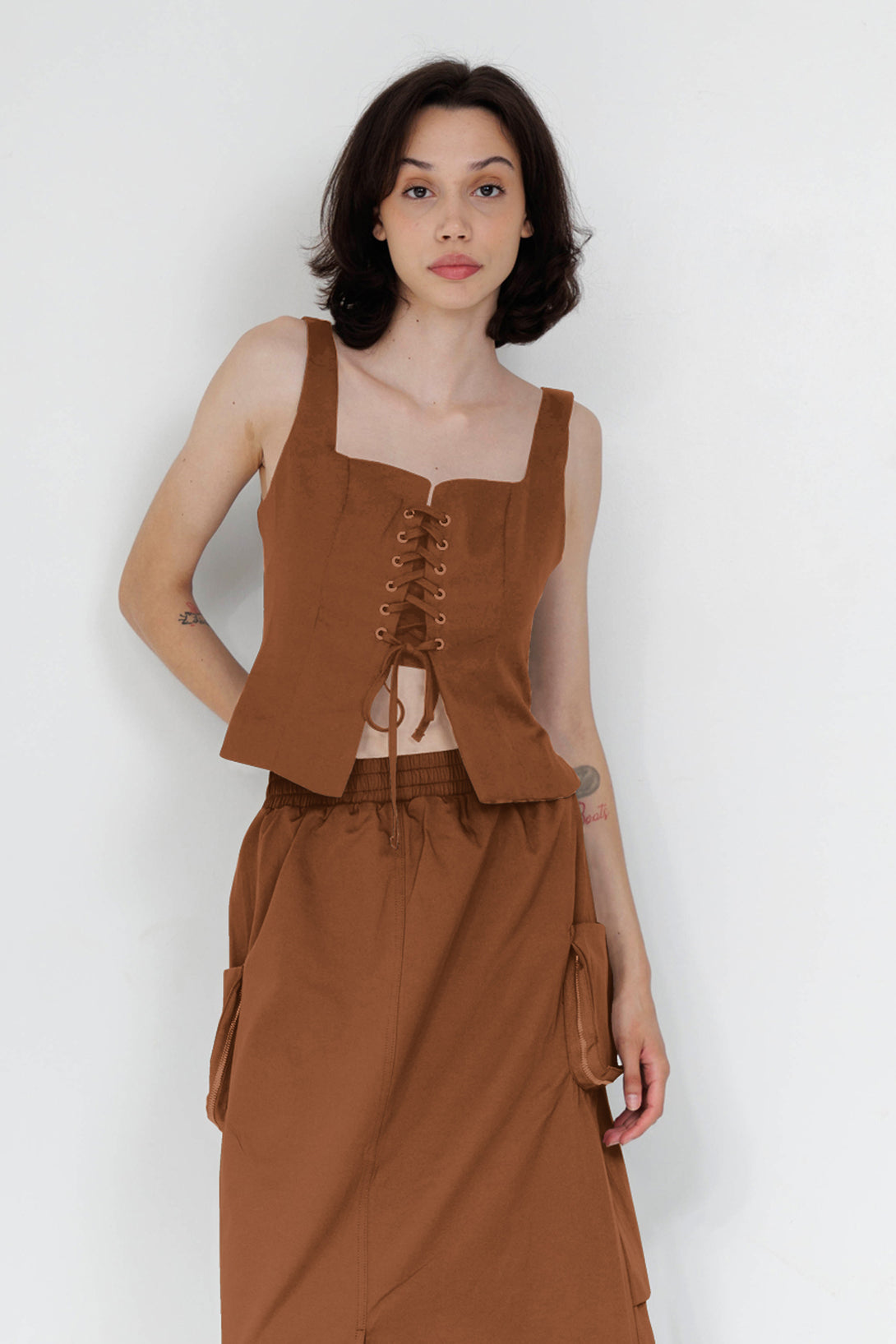 cargos skirt, cargo utility skirt, HT 360 Collective, cargo style skirt, cargo skirts with pockets,