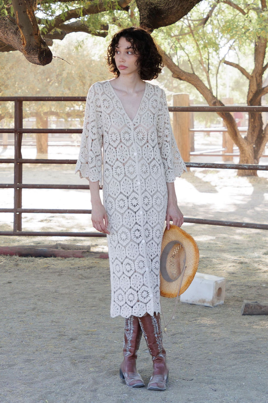 HT 360 Collective - White Crochet Dress | Crochet Clothing HT360 Collective HT 360 Collective - White Crochet Dress | Crochet Clothing HT360 Collective