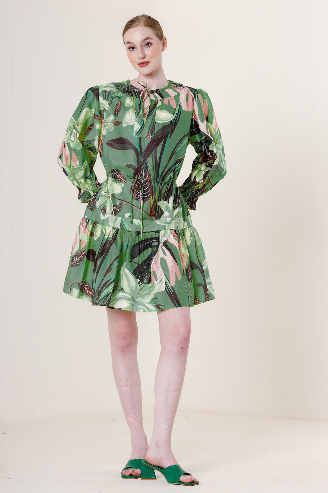 HT 360 Collective - Mini Summer Dress | Dark Green Short Dress HT360 Collective HT 360 Collective - Mini Summer Dress | Dark Green Short Dress HT360 Collective