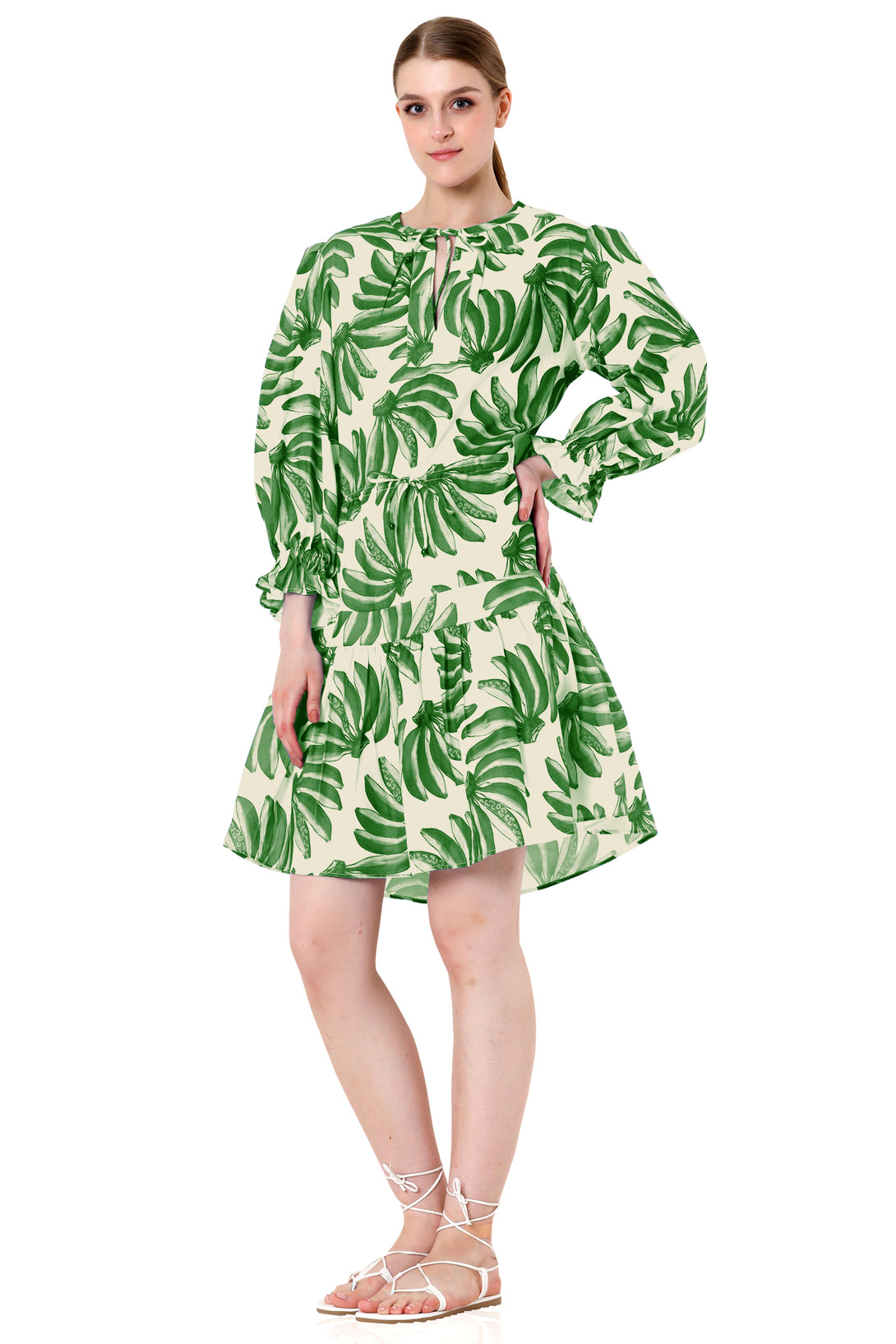 HT 360 Collective - Green Mini Dress | Knee Length Dresses For Women Extra Large / Green HT 360 Collective - Green Mini Dress | Knee Length Dresses For Women Extra Large / Green