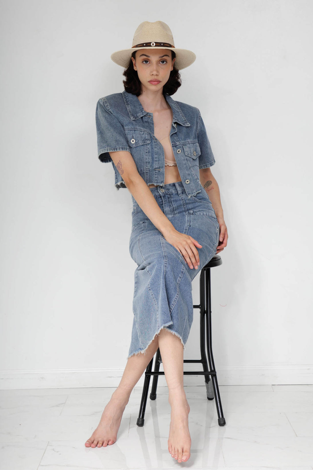 denim skirts for ladies, jean skirts for ladies, HT 360 Collective, ladies jean skirts,