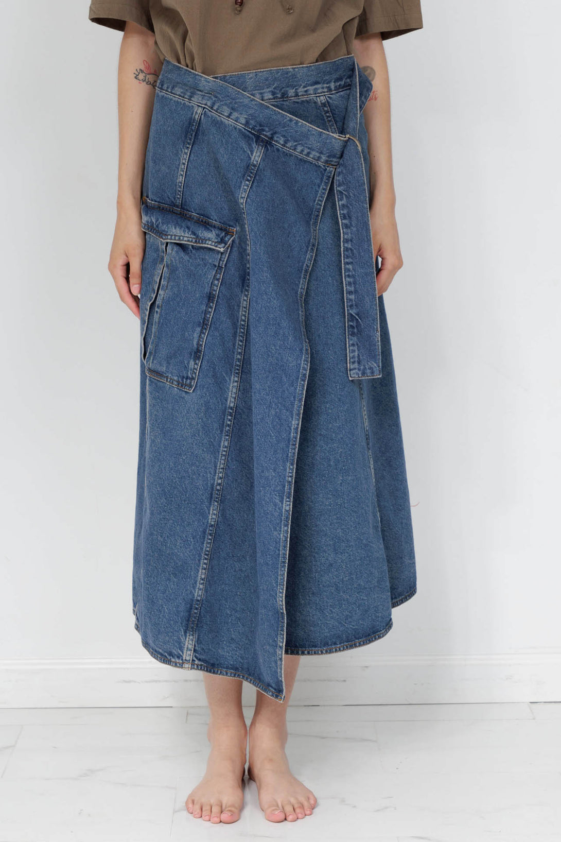 womens long jean skirt, HT 360 Collective, long jean skirt plus size, maxi jean skirt plus size,