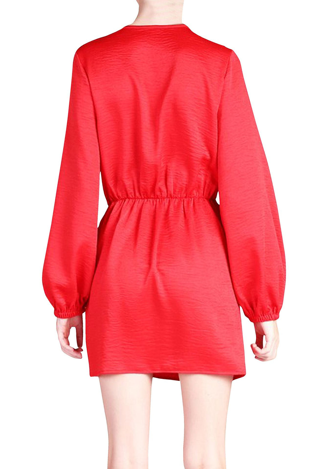 long sleeve dress wrap,
casual wrap dress, HT 360 Collective, wrap front mini dress,