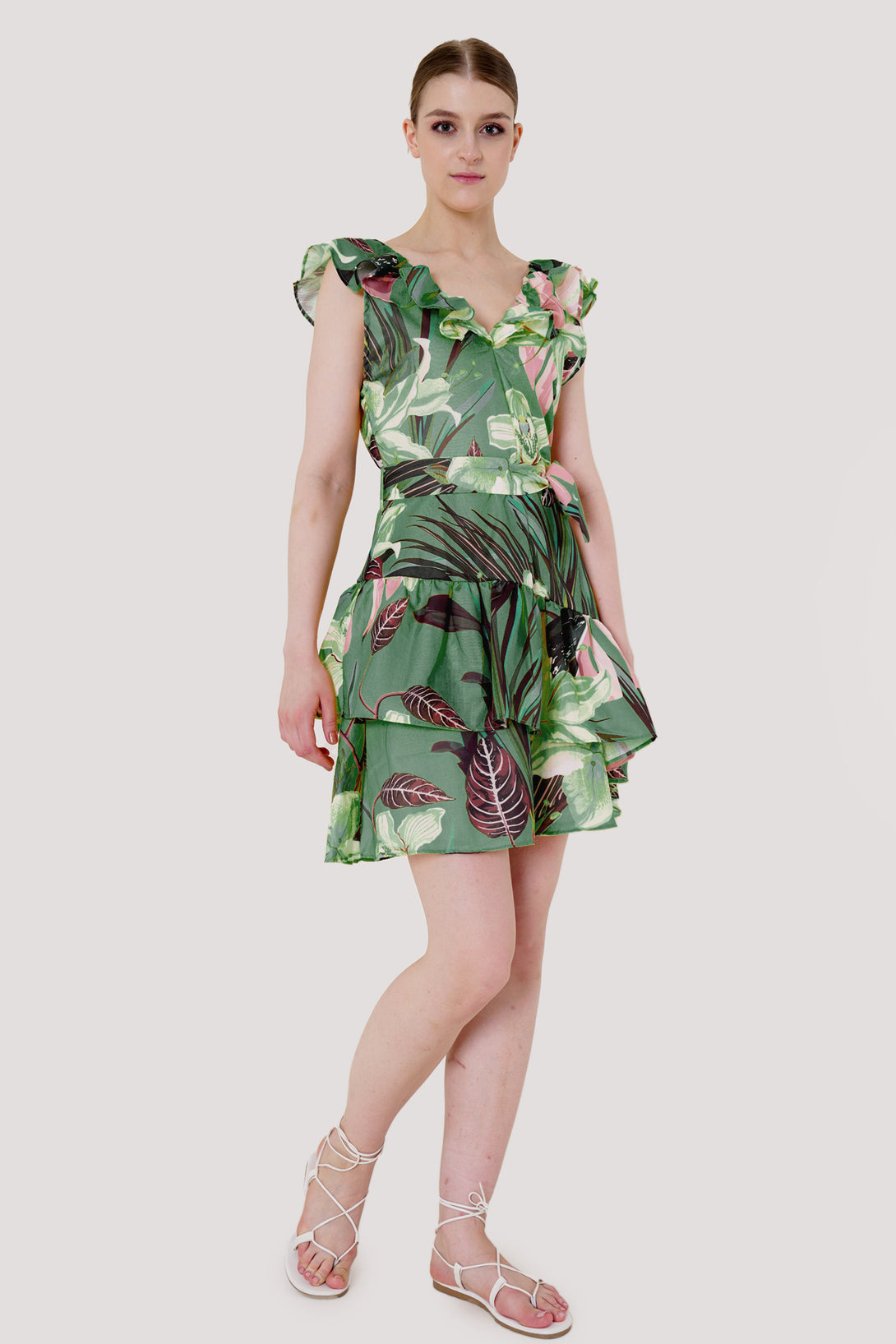 HT 360 Collective - Green Mini Dress | Short Summer Dresses Custom / Green HT 360 Collective - Green Mini Dress | Short Summer Dresses Custom / Green