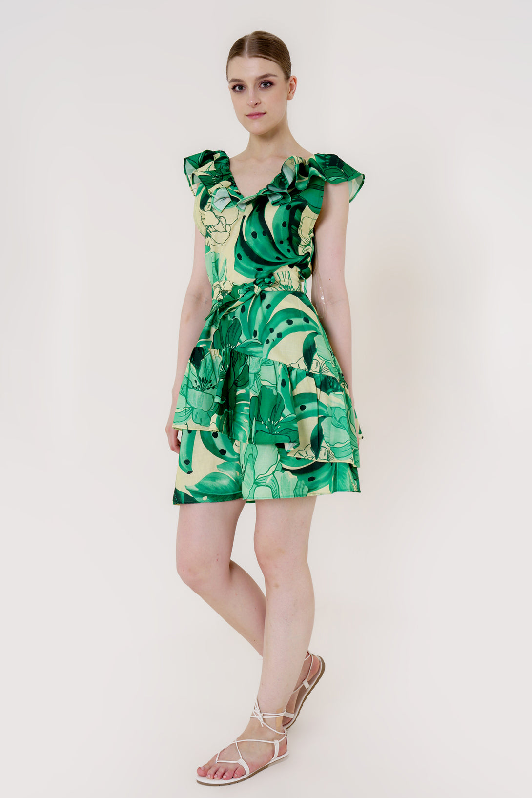 mini dress emerald green, mini dress for women, shortest dress, HT 360 Collective,