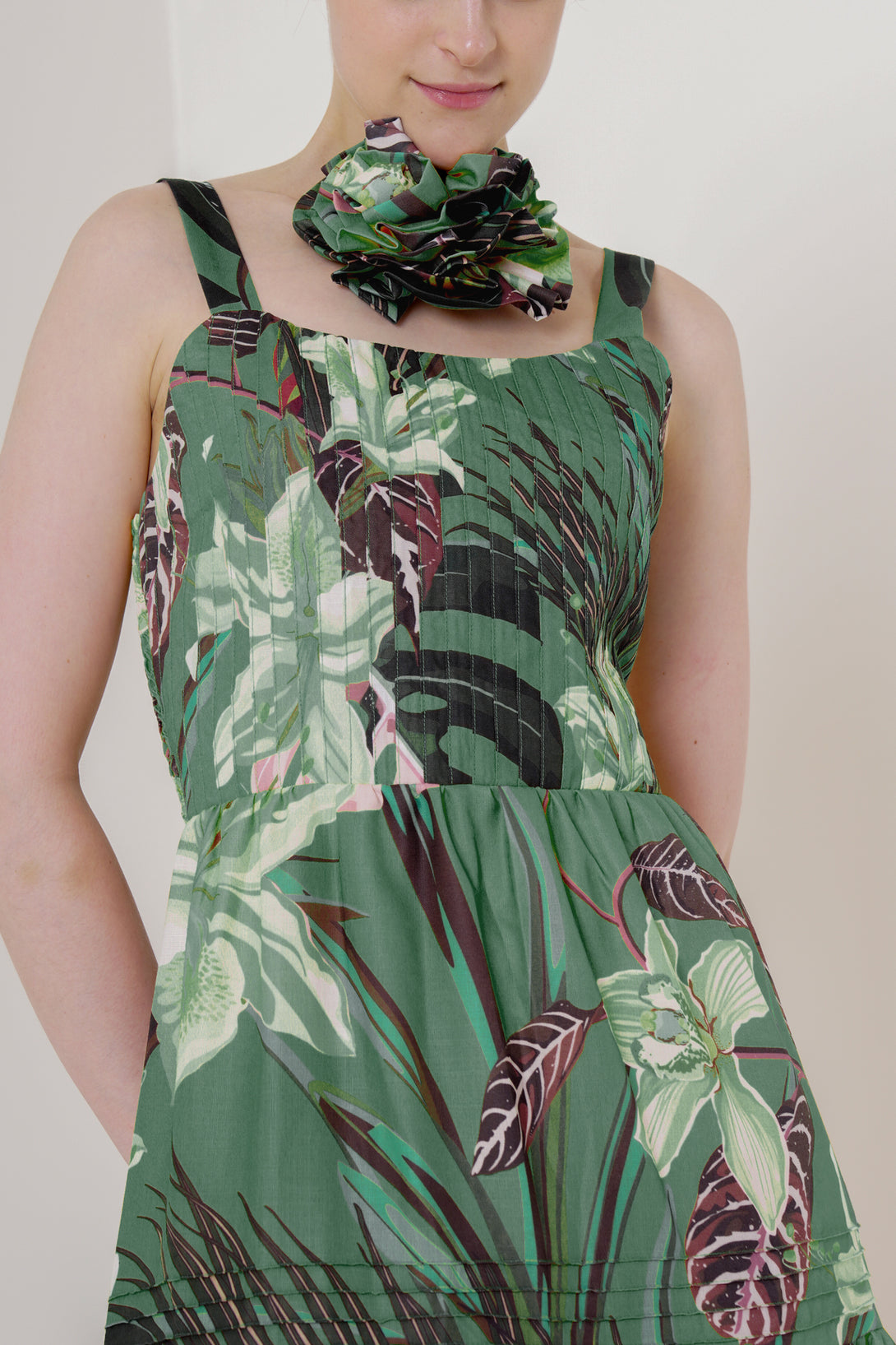 HT 360 Collective - Green Long Dress | Strappy Flowy Dress Custom / Mint HT 360 Collective - Green Long Dress | Strappy Flowy Dress Custom / Mint