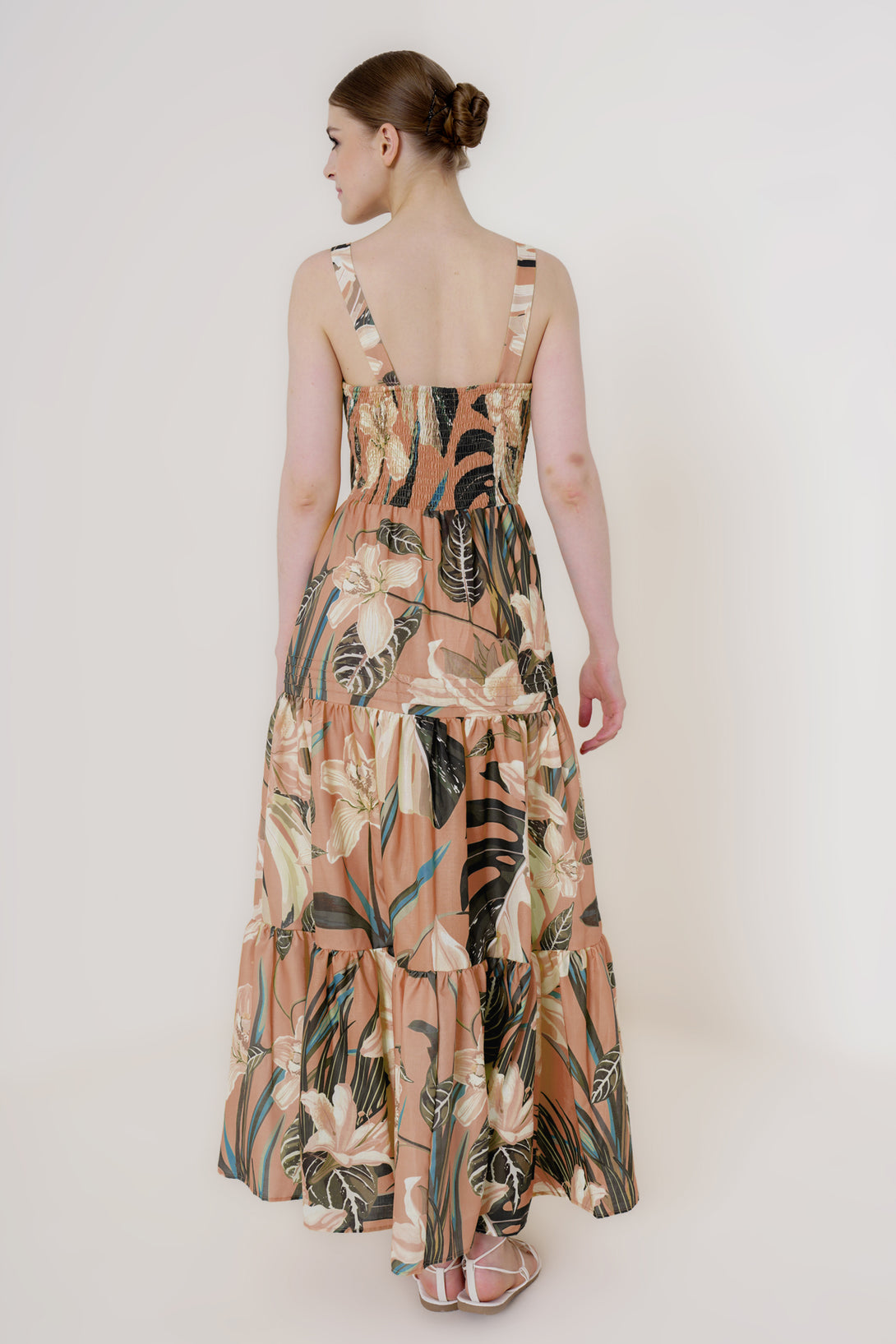HT 360 Collective - Grey Maxi Dress | Floor Length Maxi Dress Extra Large / Beige HT 360 Collective - Grey Maxi Dress | Floor Length Maxi Dress Extra Large / Beige