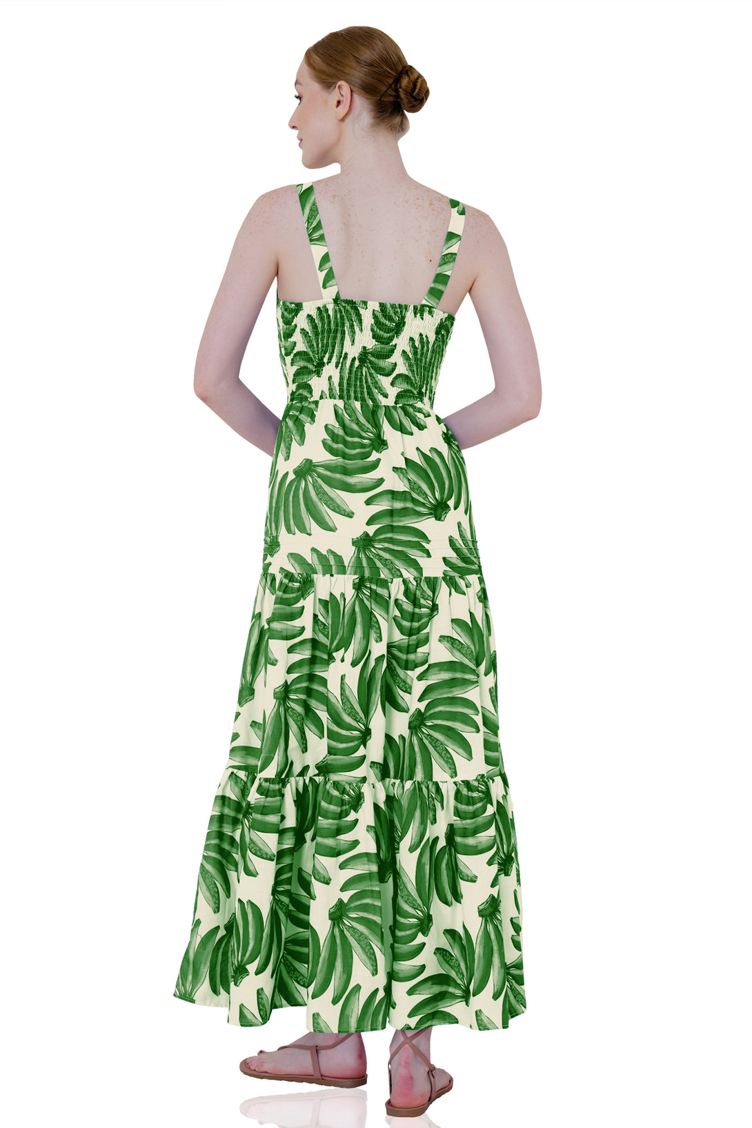 HT 360 Collective - Green Maxi Dress | Tiered Maxi Dress Formal Extra Large / Green HT 360 Collective - Green Maxi Dress | Tiered Maxi Dress Formal Extra Large / Green