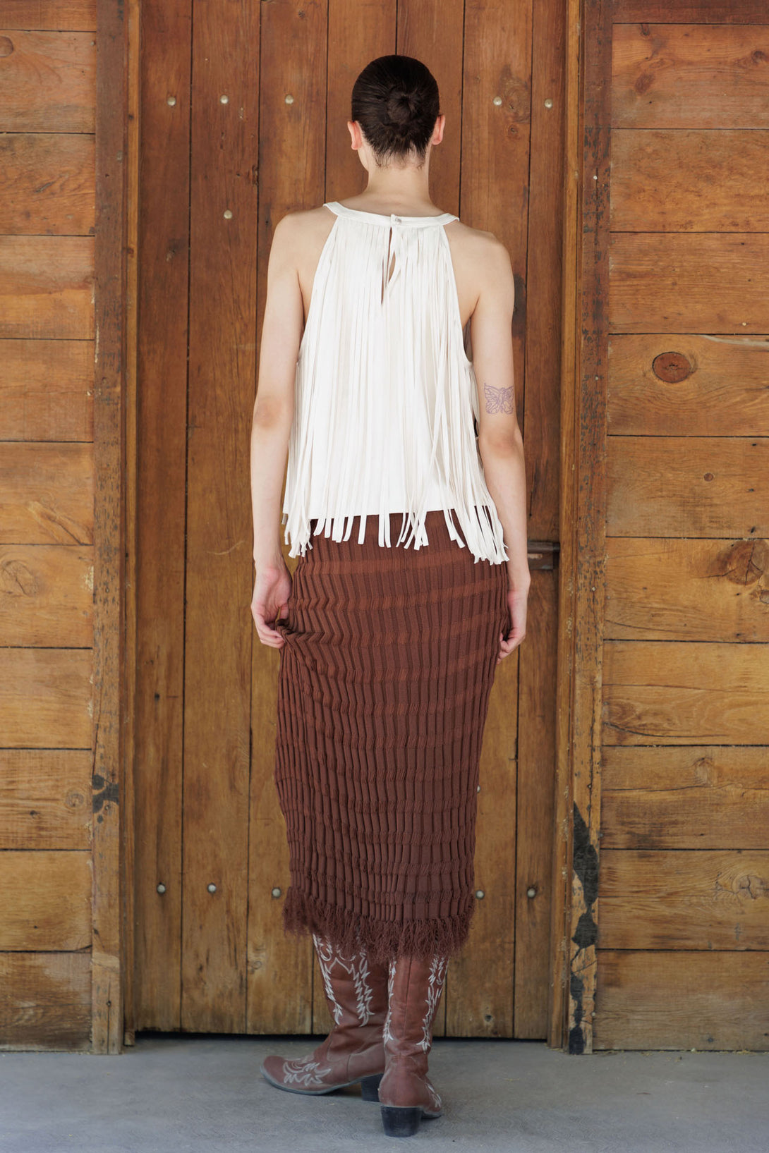 fringe tops for ladies, cowgirl top with fringe, fringe top cowgirl, HT 360 Collective,