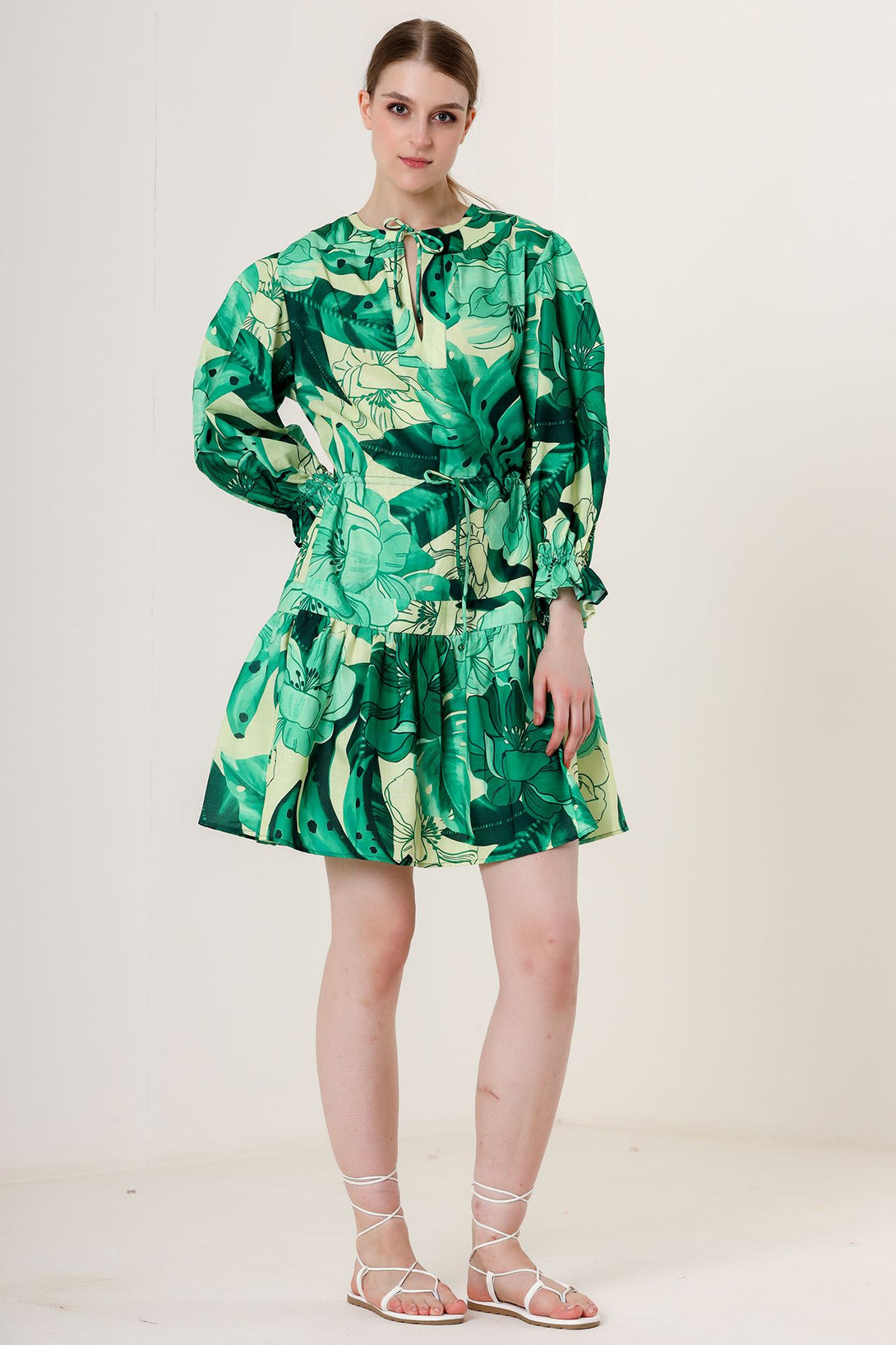Designer Emerald Green Dress With Sleeves | Ladies Knee Length Dresses HT360 Collective Designer Emerald Green Dress With Sleeves | Ladies Knee Length Dresses HT360 Collective