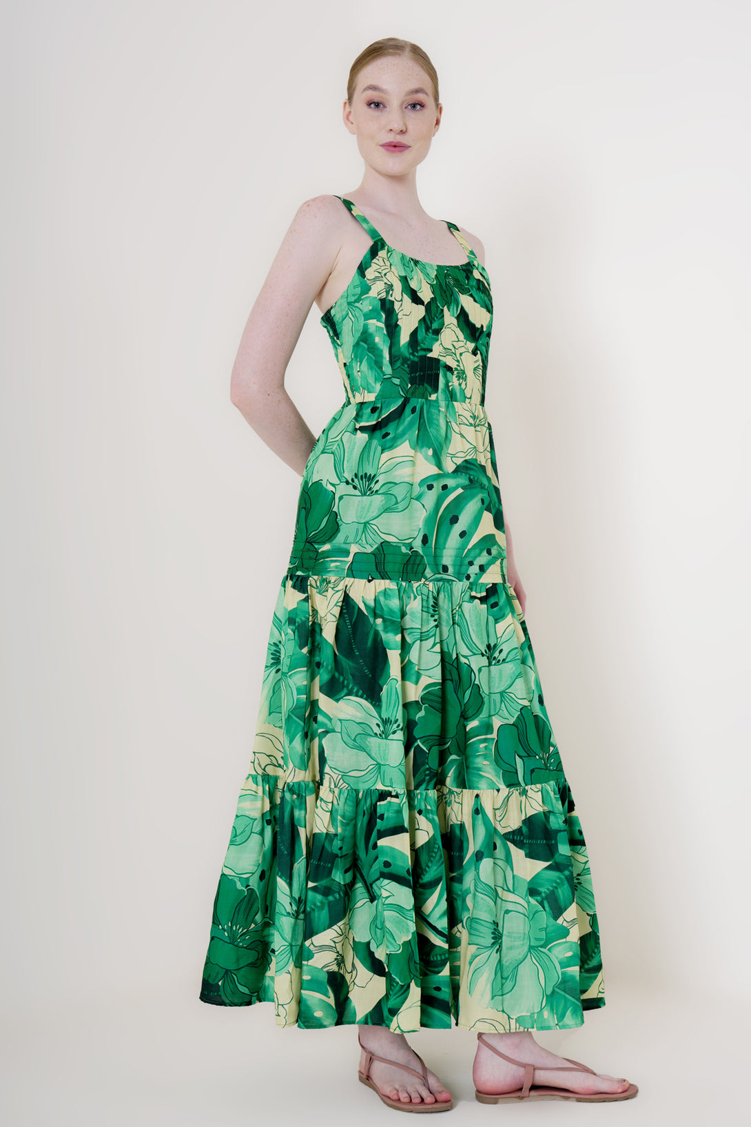 Designer Strappy Maxi Summer Dresses | Emerald Green Color Dress Extra Large Designer Strappy Maxi Summer Dresses | Emerald Green Color Dress Extra Large