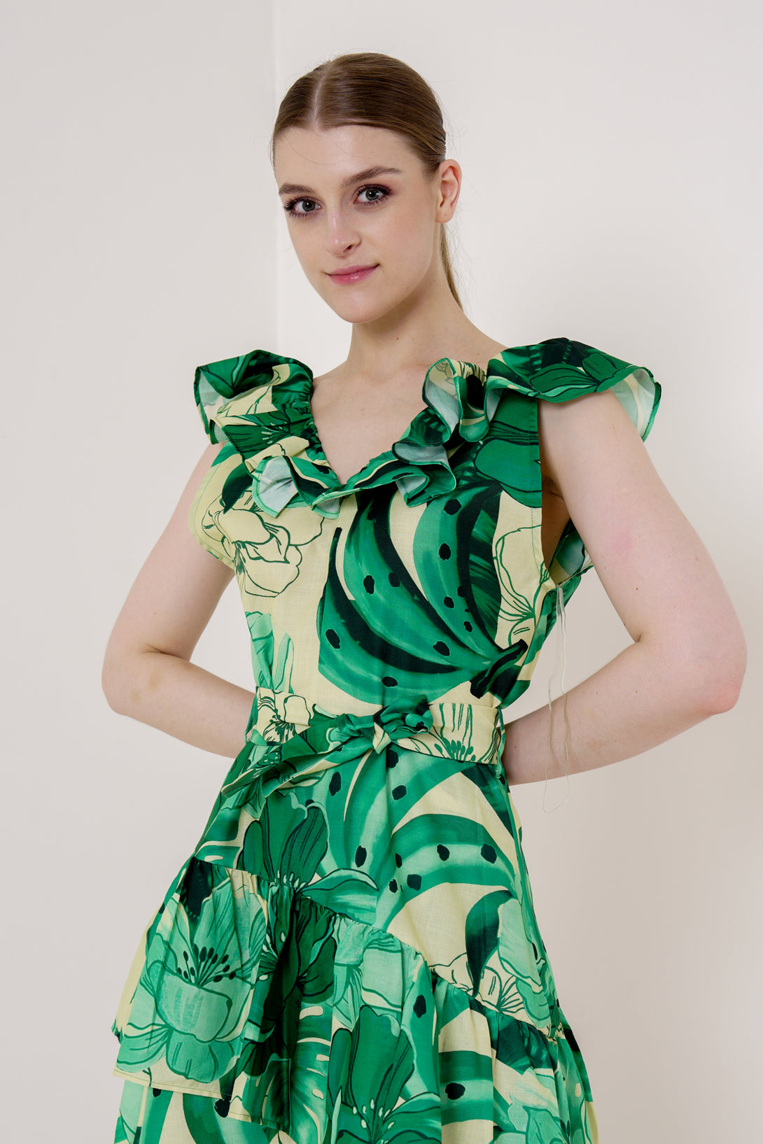 green dress mini dress, designer mini dress, short casual dresses, HT 360 Collective,