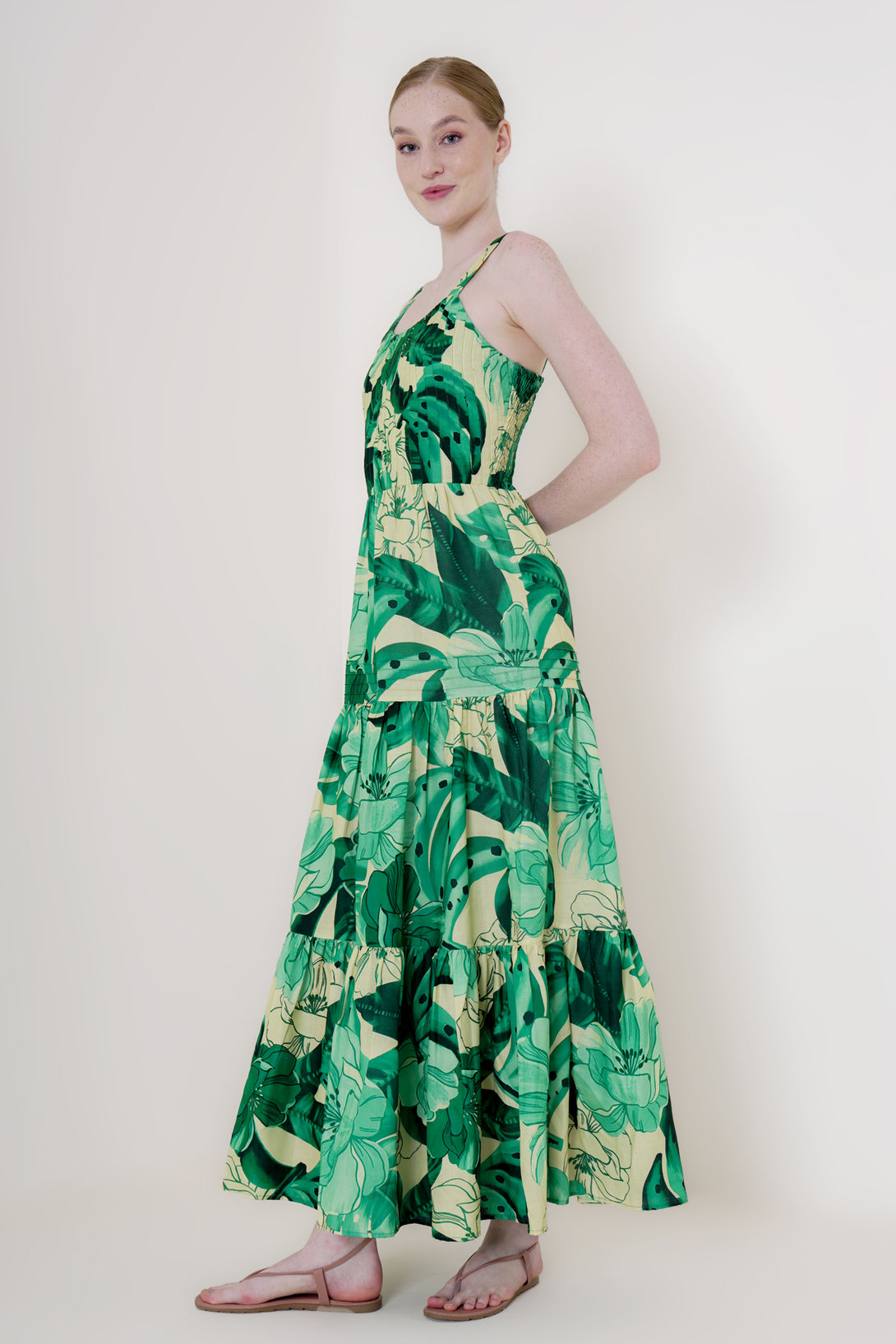 Designer Strappy Maxi Summer Dresses | Emerald Green Color Dress Extra Large Designer Strappy Maxi Summer Dresses | Emerald Green Color Dress Extra Large