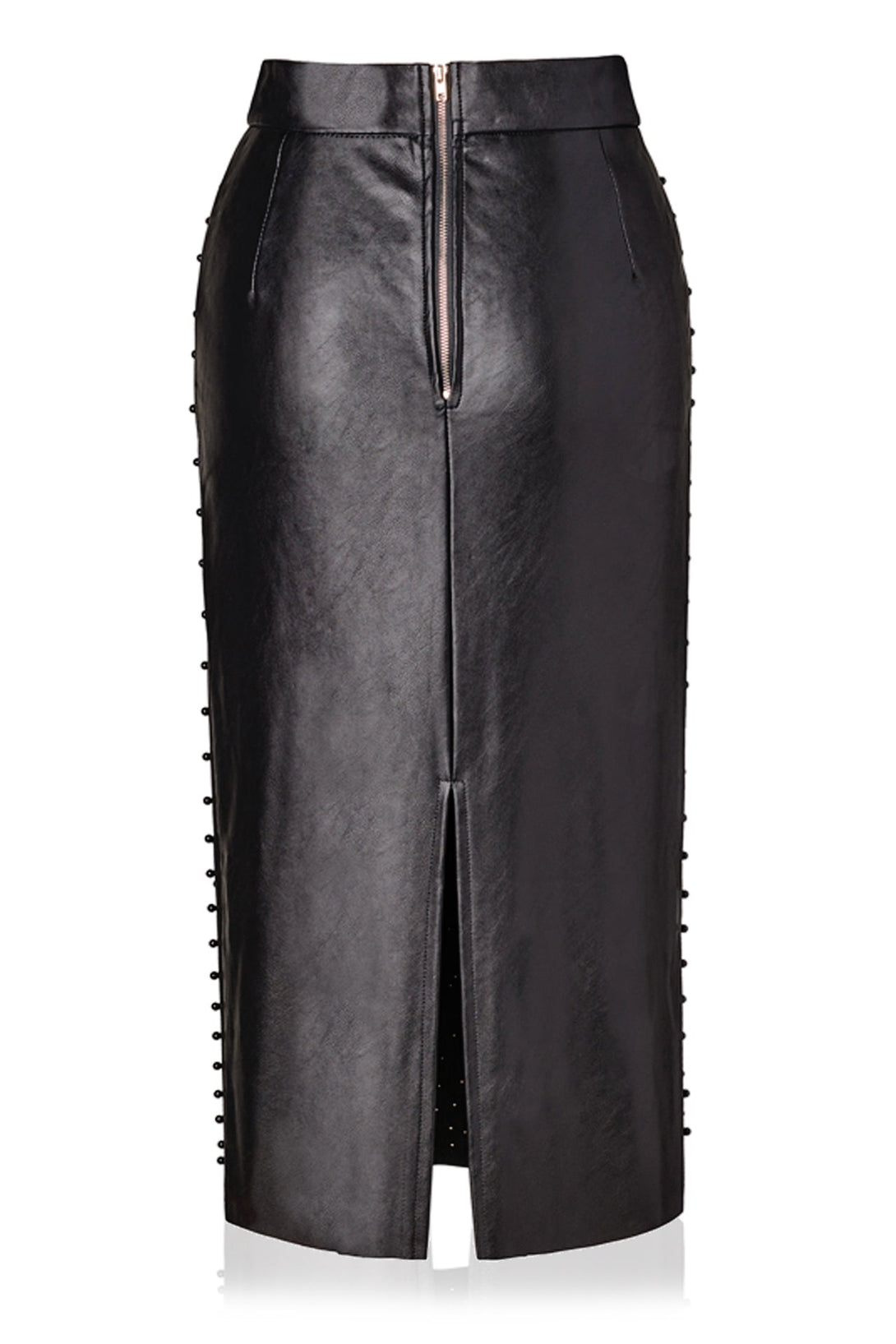 "black leather skirt" "HT 360 Collective" "high waisted skirt leather" "faux leather womens skirt"