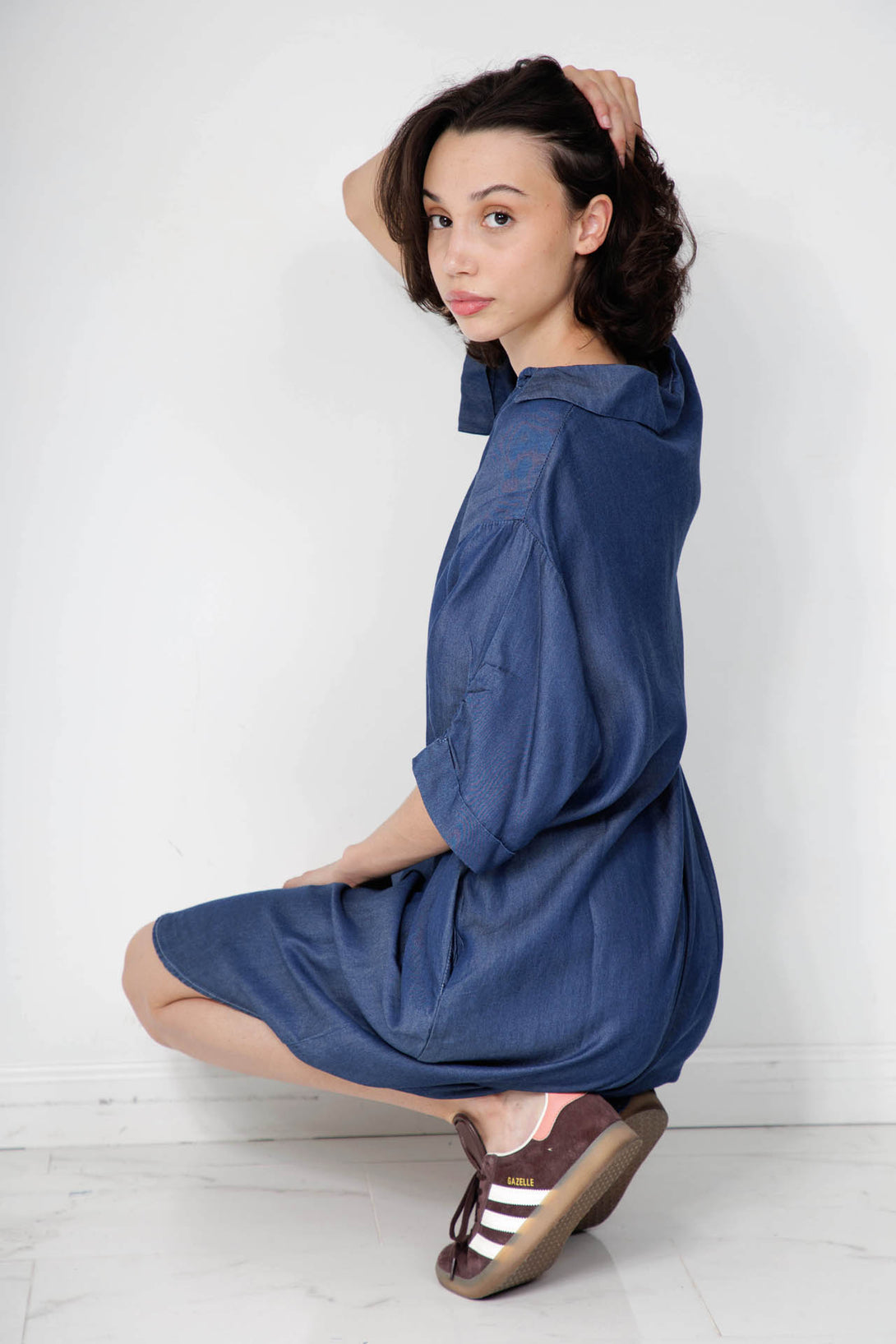 HT 360 Collective, jeans dress for women, denim on denim outfit, casual denim outfits,