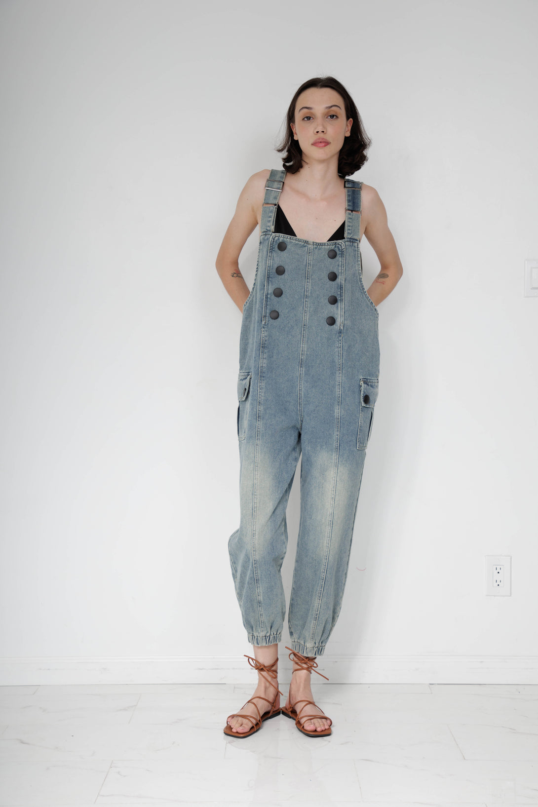 women's denim jumpsuits clothing, jumpsuit women jeans, ladies jean overalls, HT 360 Collective,