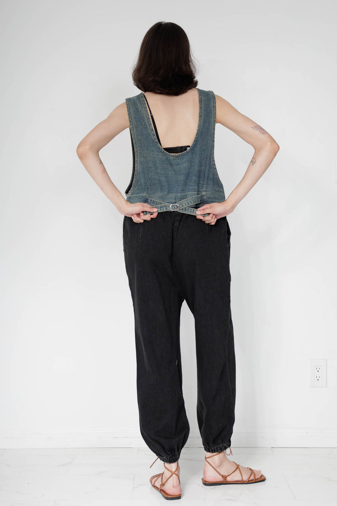 plus denim jumpsuit, HT 360 Collective, sexy denim jumpsuit, plus size jean overalls,