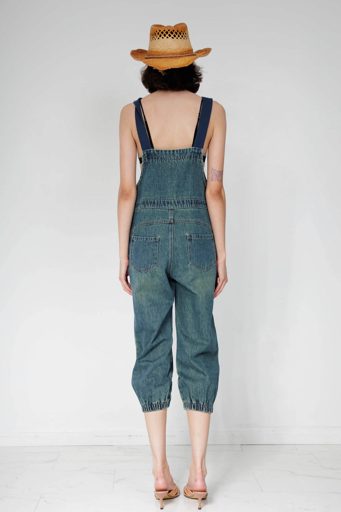 denim jumpsuit women, jeans jumpsuit, plus size denim jumpsuit, HT 360 Collective,