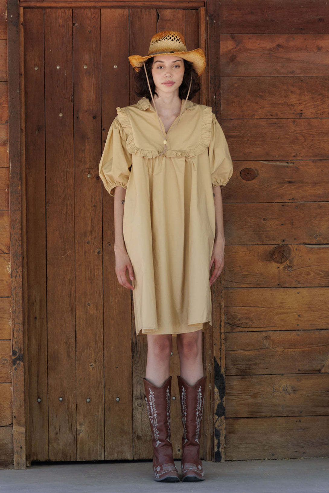 HT 360 Collective -Brown Dress | Knee Length Dresses For Women Extra Large / Bronze HT 360 Collective -Brown Dress | Knee Length Dresses For Women Extra Large / Bronze