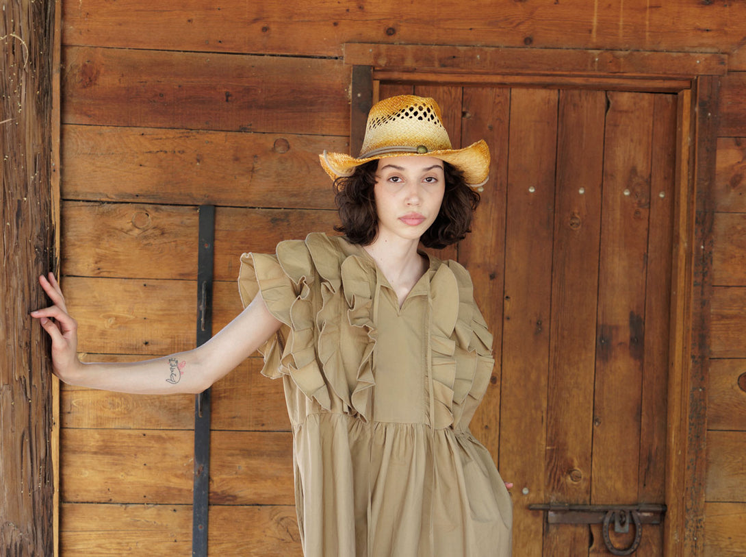 HT 360 Collective -Brown Dress | Knee Length Summer Dresses Custom / Bronze HT 360 Collective -Brown Dress | Knee Length Summer Dresses Custom / Bronze