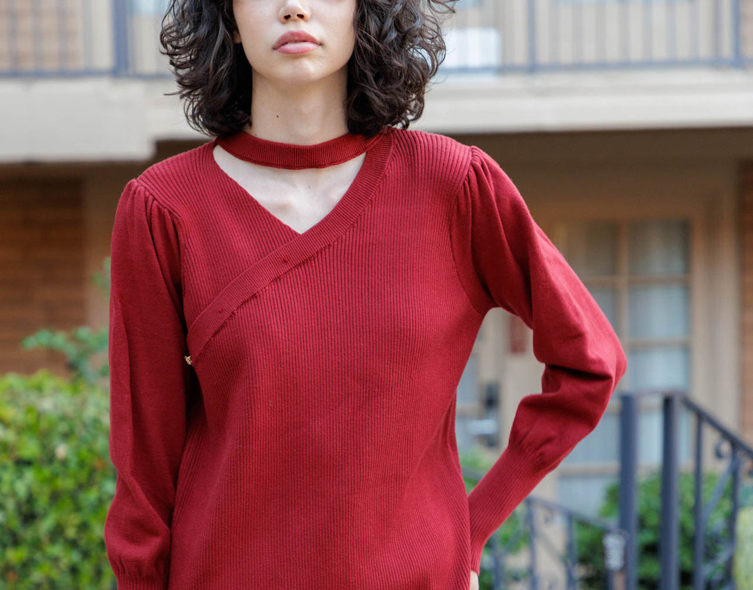 HT 360 Collective - Red Knit Dress | Knit Dresses With Sleeves Extra Large / Red HT 360 Collective - Red Knit Dress | Knit Dresses With Sleeves Extra Large / Red