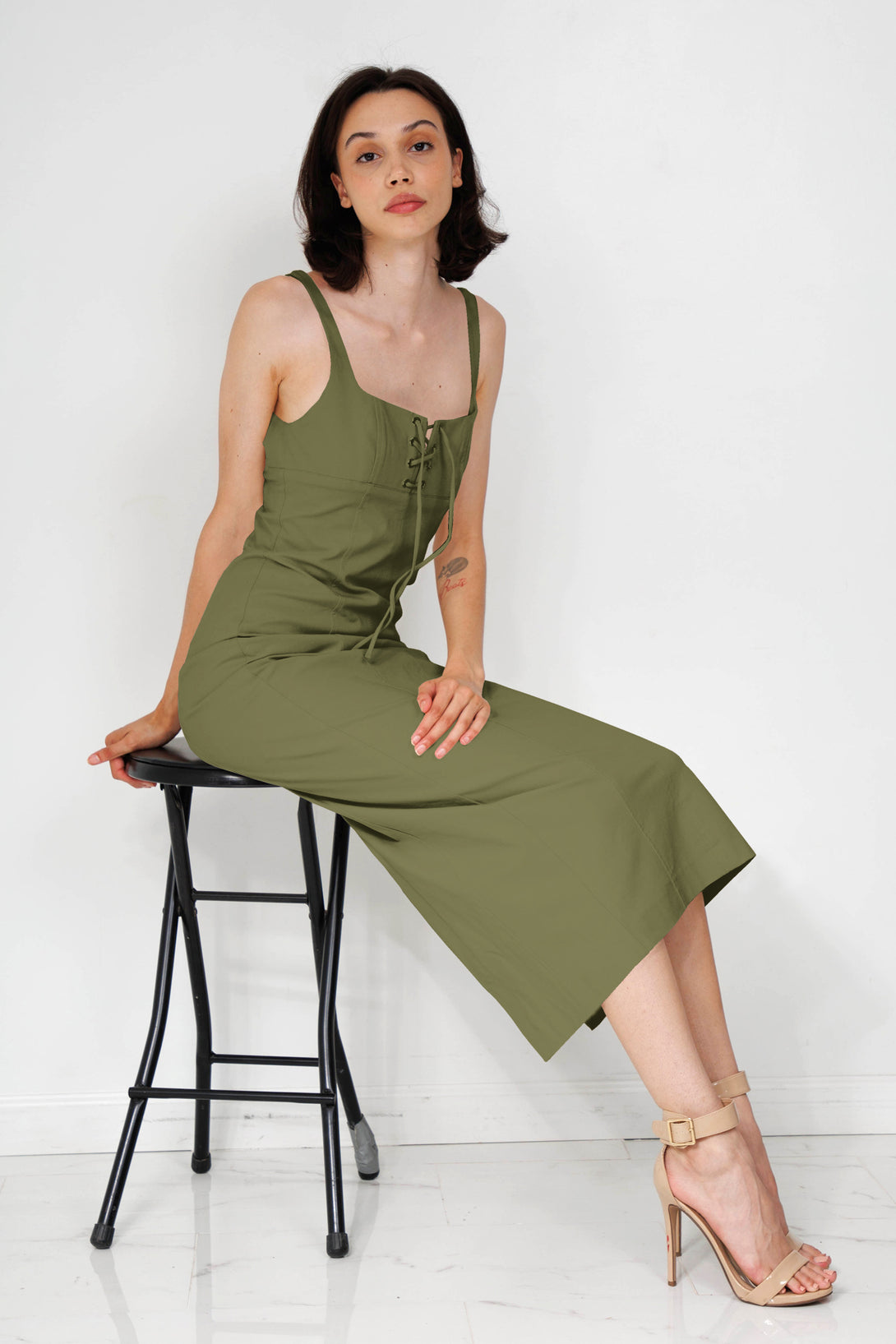 midi summer dresses for women, HT 360 Collective, casual midi dresses for women, dress tie up,