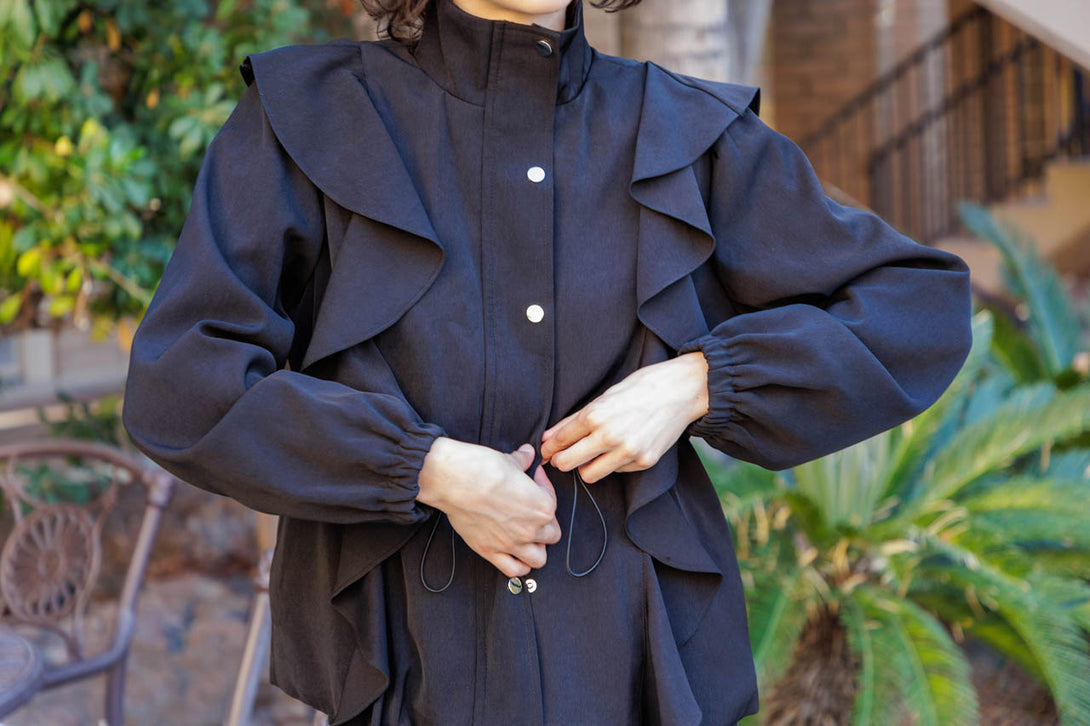ladies black jacket, HT 360 Collective, womens black winter jacket,