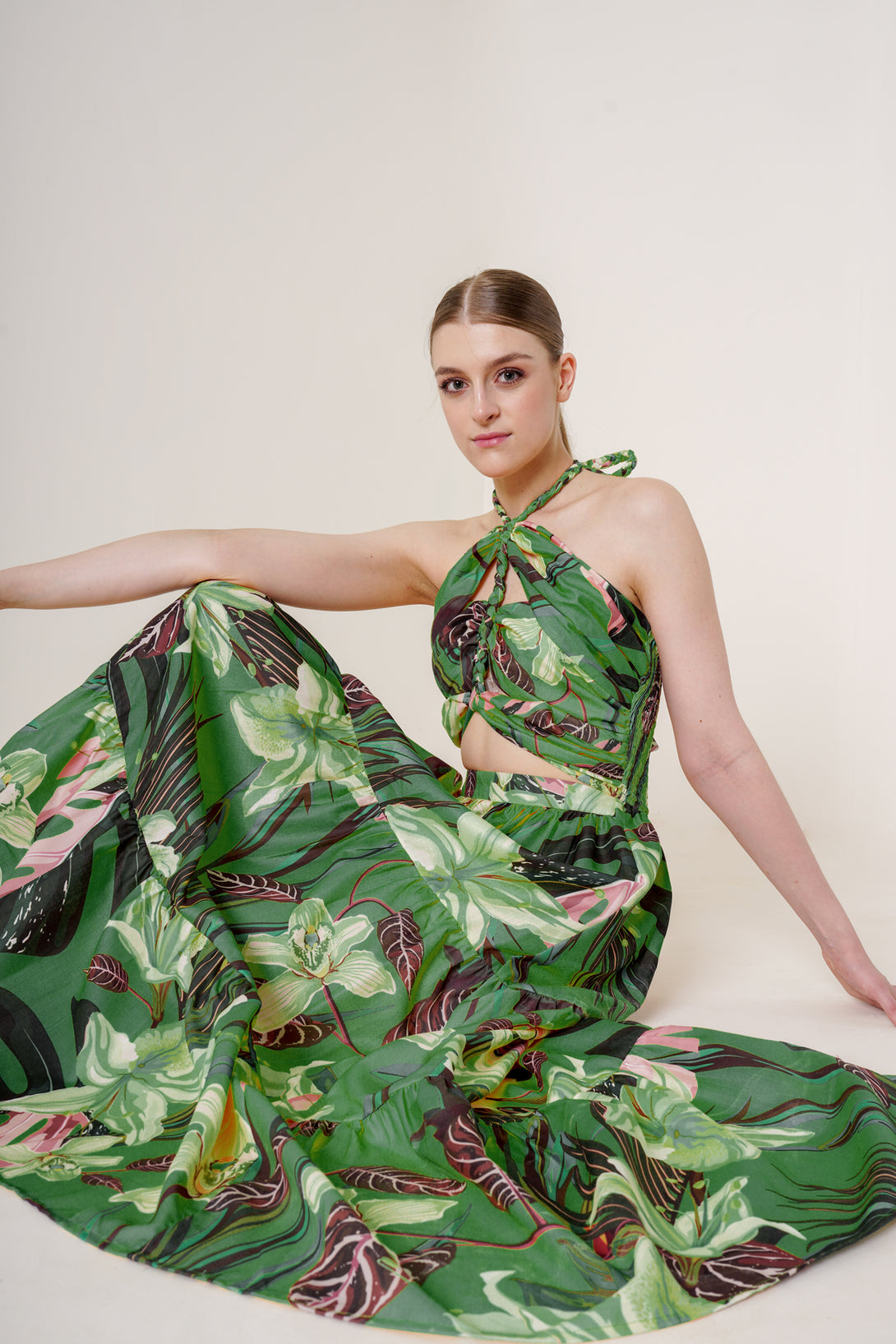 HT 360 Collective - Green Maxi Dress | Cut Out Maxi Dress HT360 Collective HT 360 Collective - Green Maxi Dress | Cut Out Maxi Dress HT360 Collective