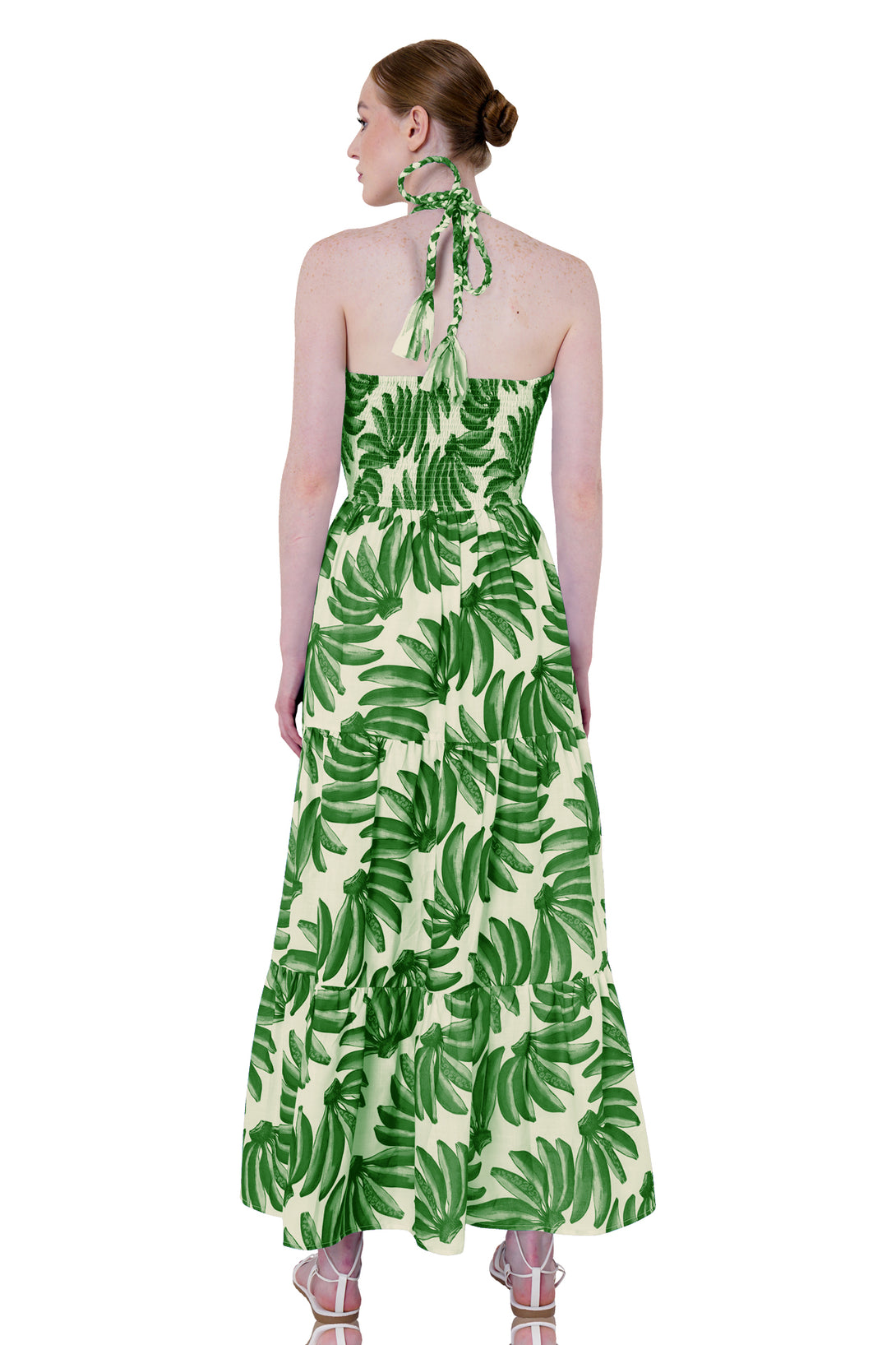 HT 360 Collective, long dress cut out, halter cut out maxi dress, green maxi dress,