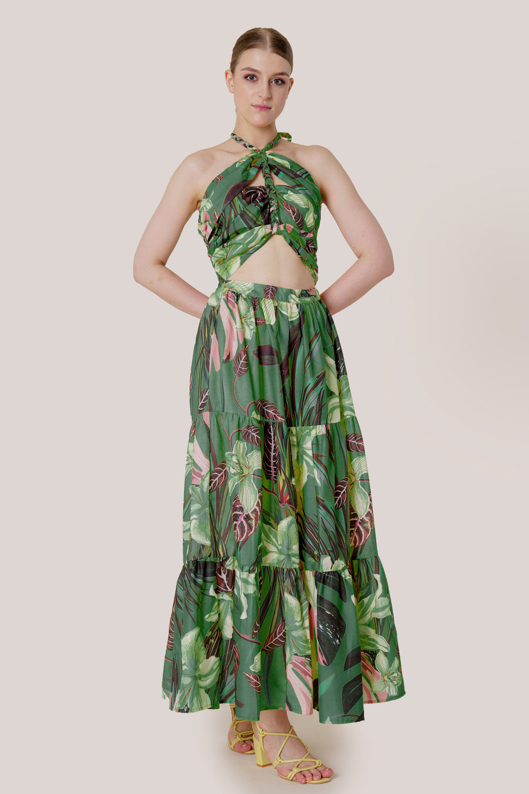 HT 360 Collective - Green Maxi Dress | Cut Out Maxi Dress Small / Green HT 360 Collective - Green Maxi Dress | Cut Out Maxi Dress Small / Green
