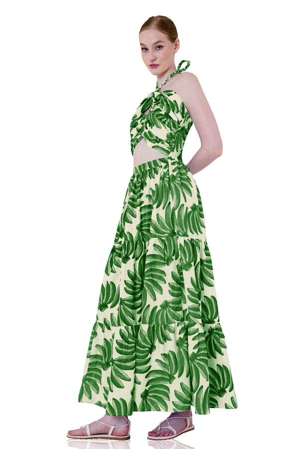 HT 360 Collective, green colour maxi dress, emerald green maxi dress, emerald green long dress,