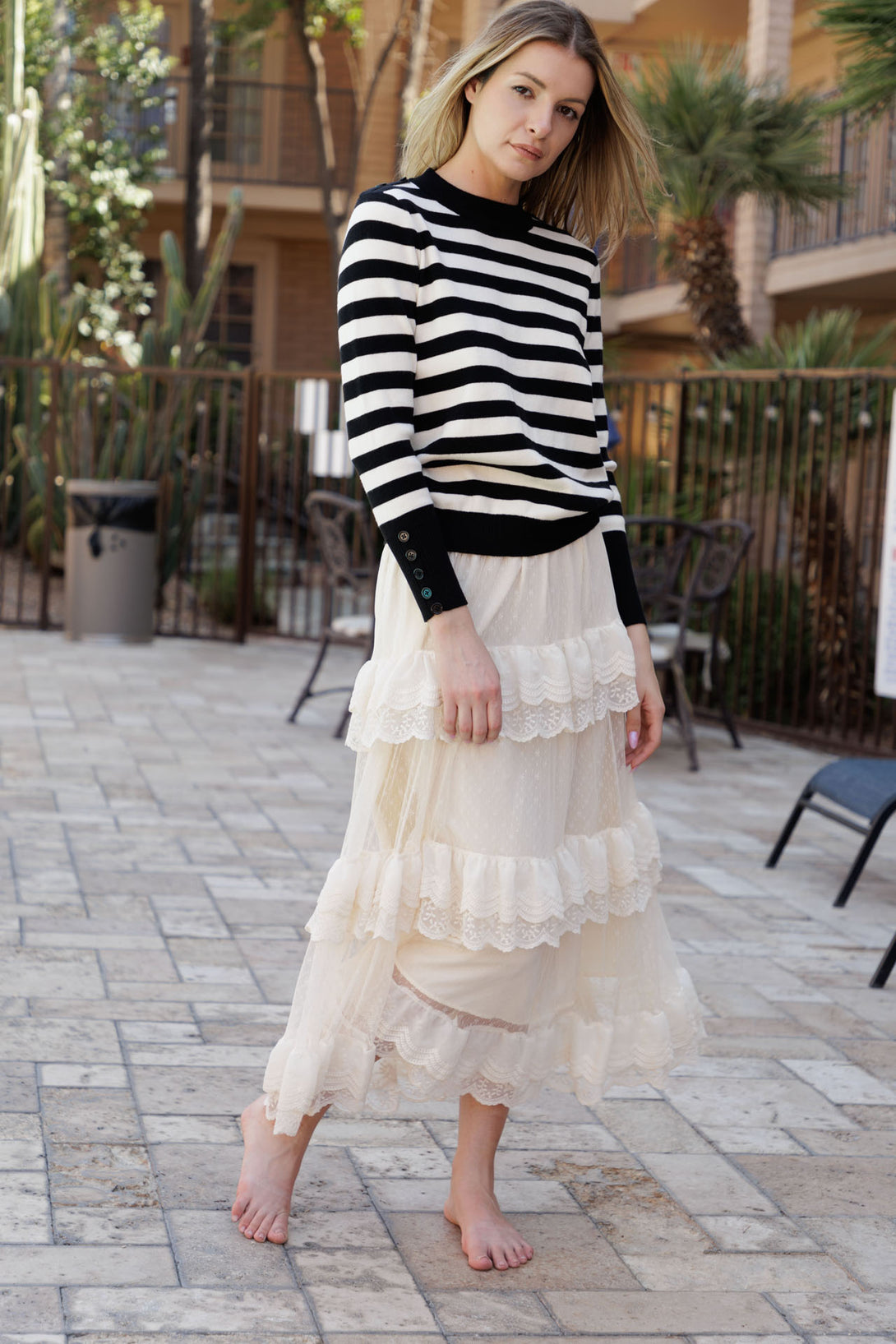 women's long tulle skirt, white skirt with tulle, Tulle maxi skirt, 360 Collective,