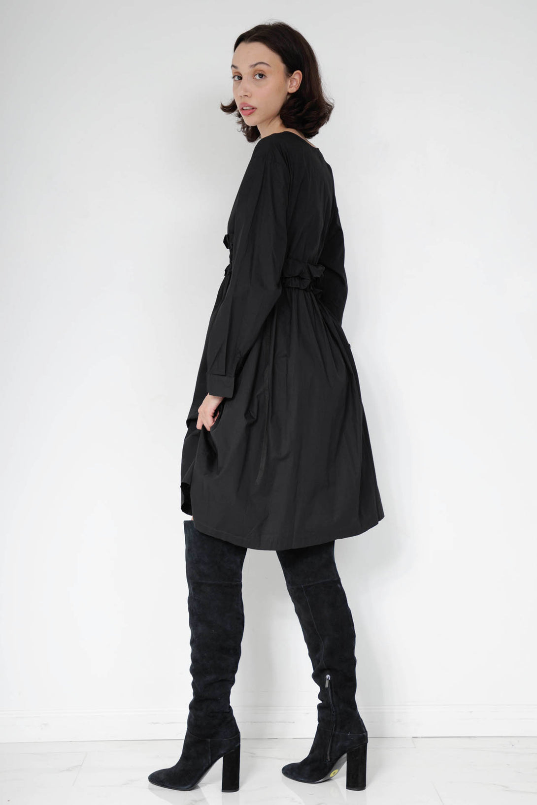 HT 360 Collective - Knee Length Dress For Women | Sexy Black Midi Dress HT360 Collective HT 360 Collective - Knee Length Dress For Women | Sexy Black Midi Dress HT360 Collective