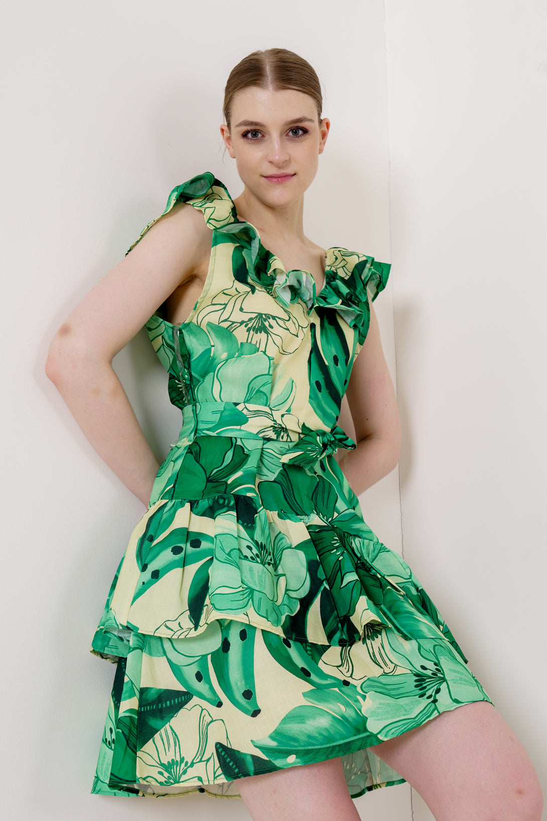 emerald green mini dress, dark green dress mini, short summer dresses, HT 360 Collective,