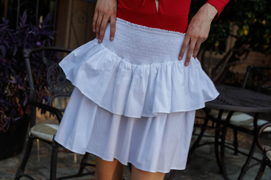 mini skirt, double layered mini skirt, layered tulle mini skirt,  HT 360 Collective,
