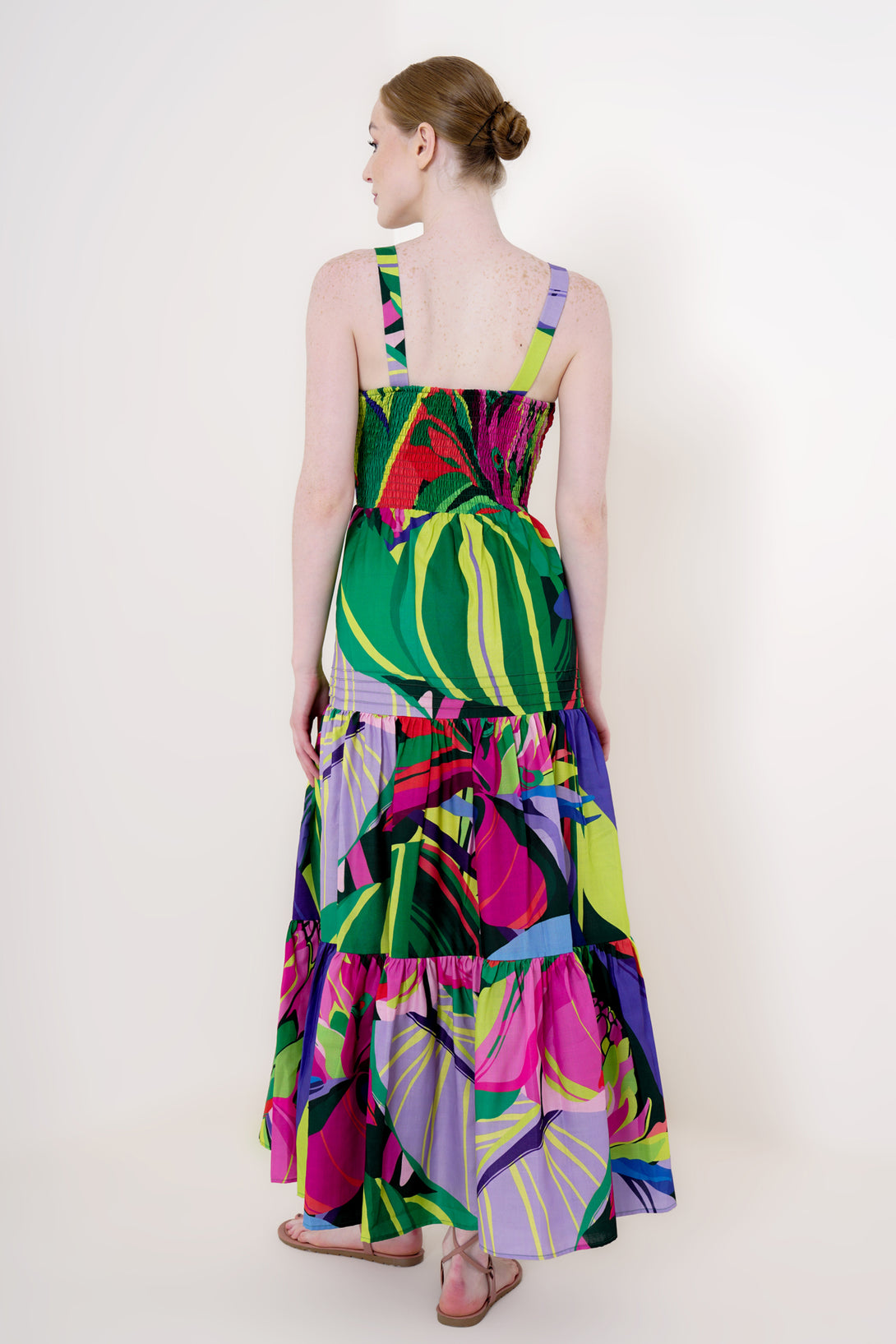 Designer Maxi Strappy Summer Dresses | Long Multicolor Dress HT360 Collective Designer Maxi Strappy Summer Dresses | Long Multicolor Dress HT360 Collective