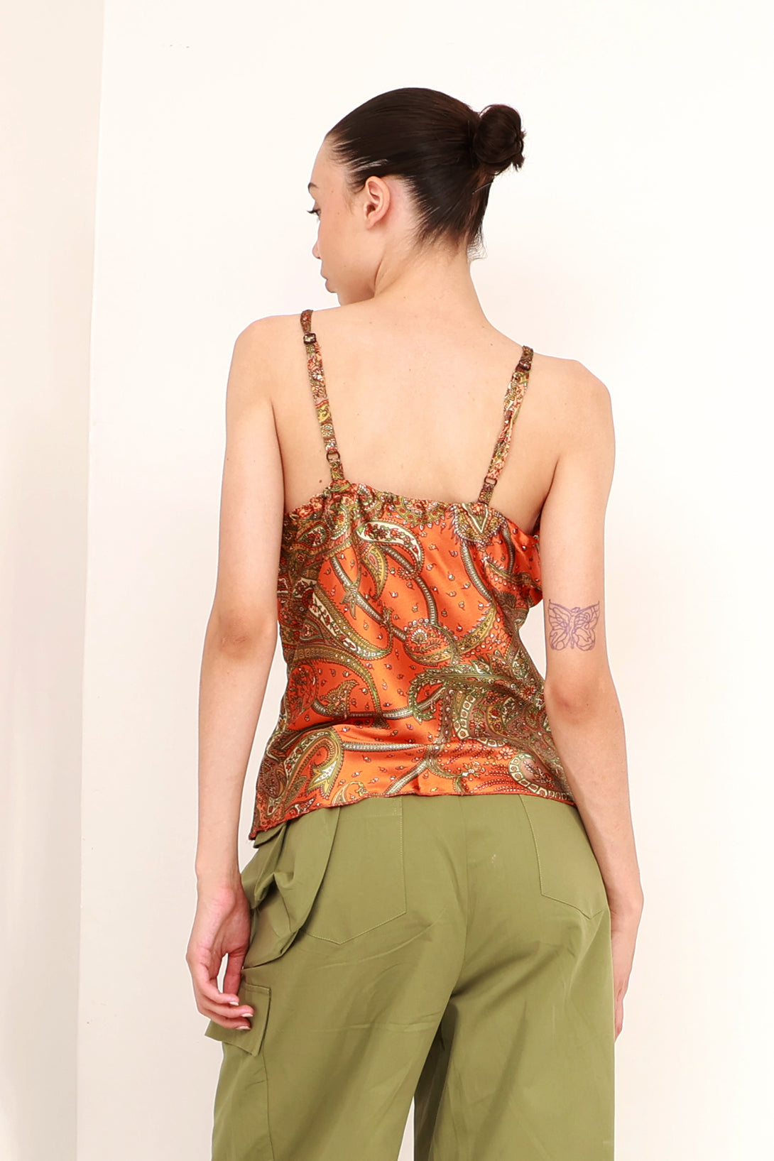 orange camisole women's, camisole tops, cami tops for ladies, HT 360 Collective,