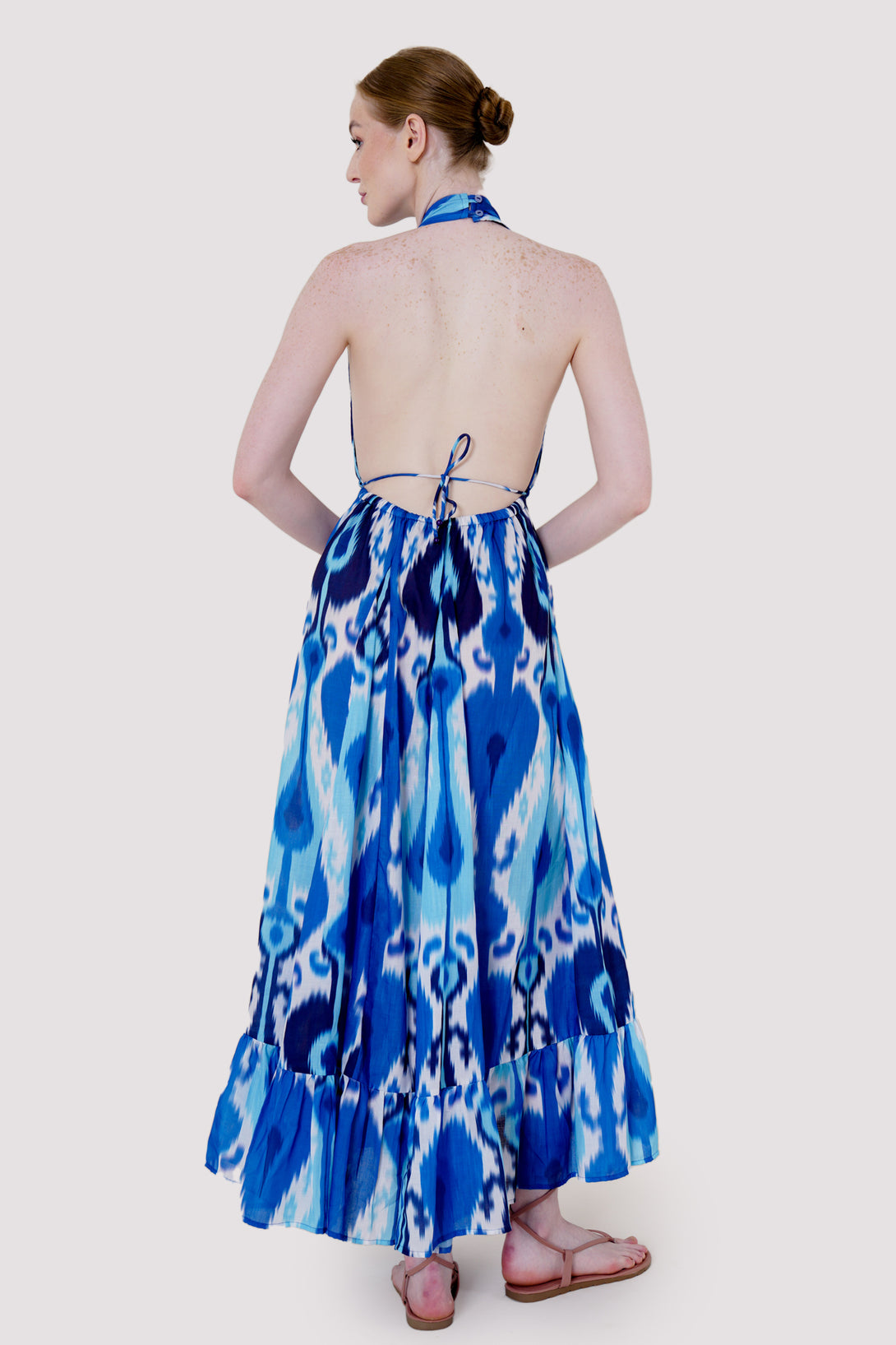 Designer Plunge Neck | Halter Neck Dress | Royal Blue Cocktail Dress HT360 Collective Designer Plunge Neck | Halter Neck Dress | Royal Blue Cocktail Dress HT360 Collective