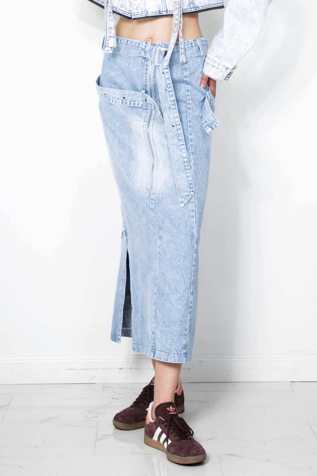 womens denim midi skirt, women skirt denim, plus size denim skirt, HT 360 Collective,